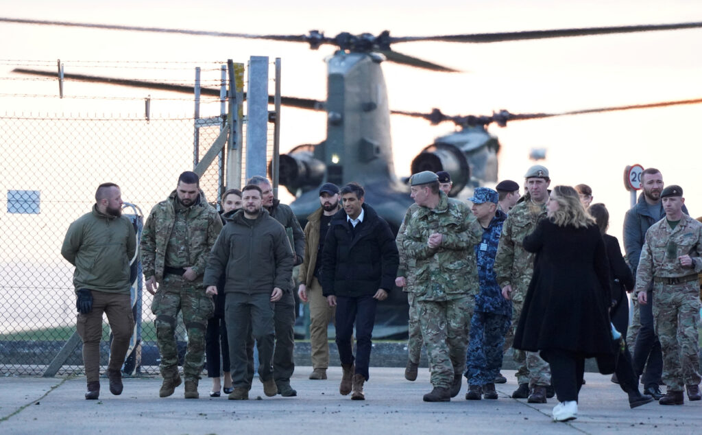 Ukraine's President Volodymyr Zelenskiy visits the UK