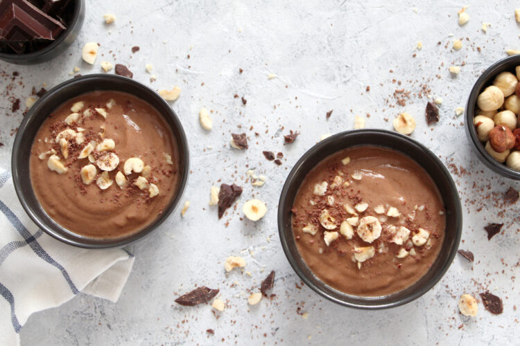 Chocolate,Smoothie,With,Banana,And,Nuts.,Protein,Smoothie.,Healthy,Eating.