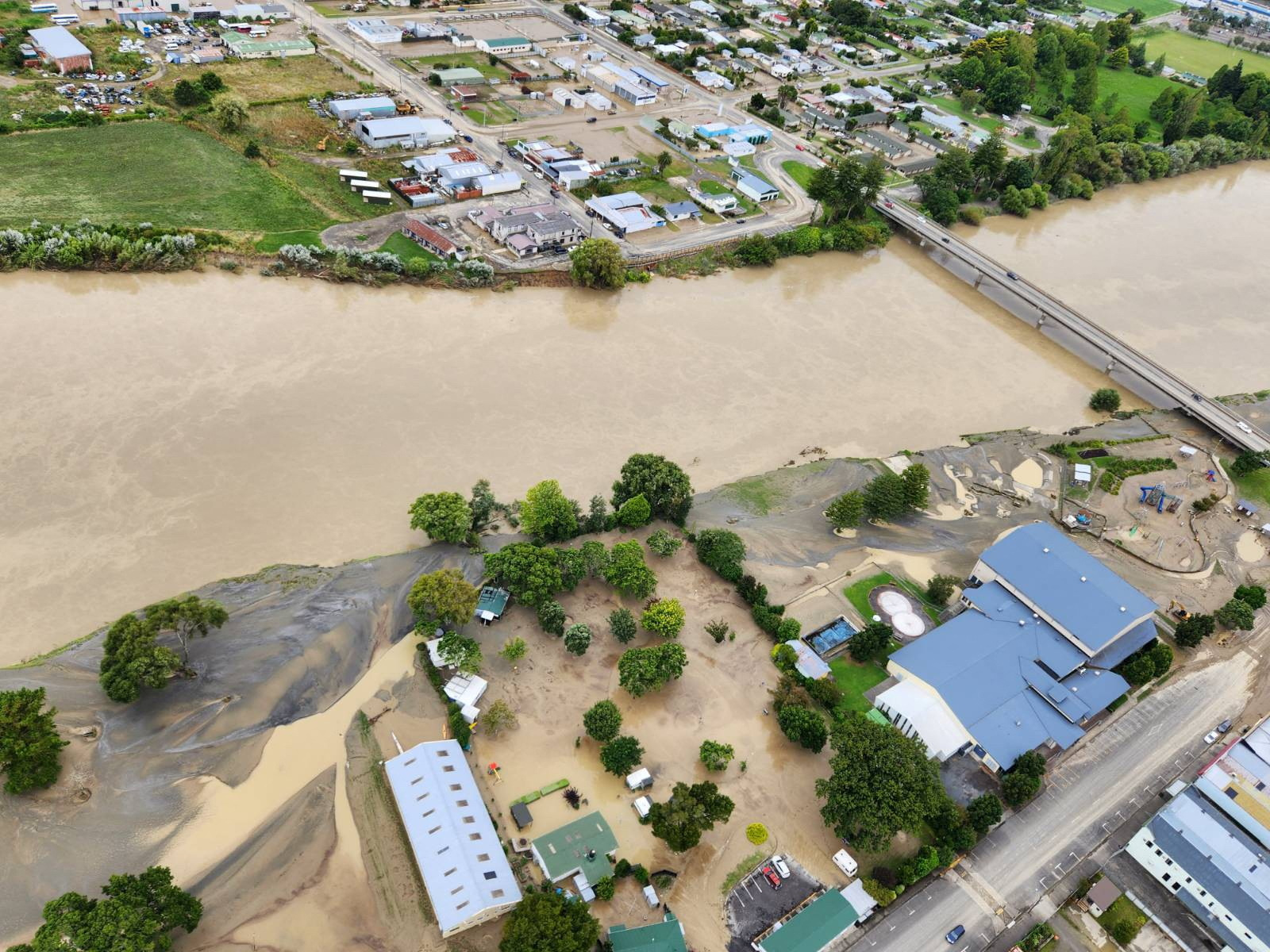 A view of the aftermath of cyclone Gabrielle in Hawke’s Bay