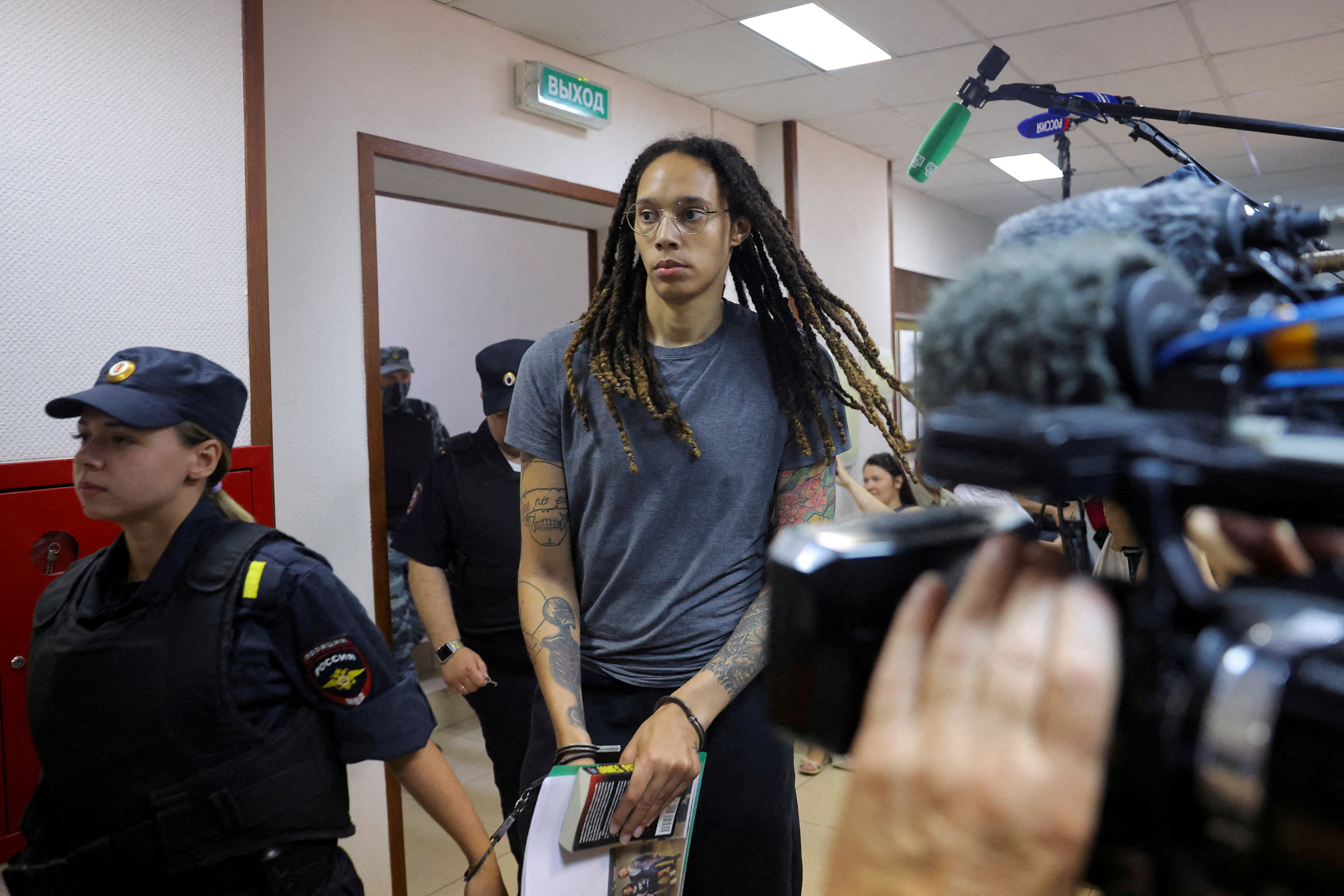 FILE PHOTO: U.S. basketball player Brittney Griner on trial in Moscow
