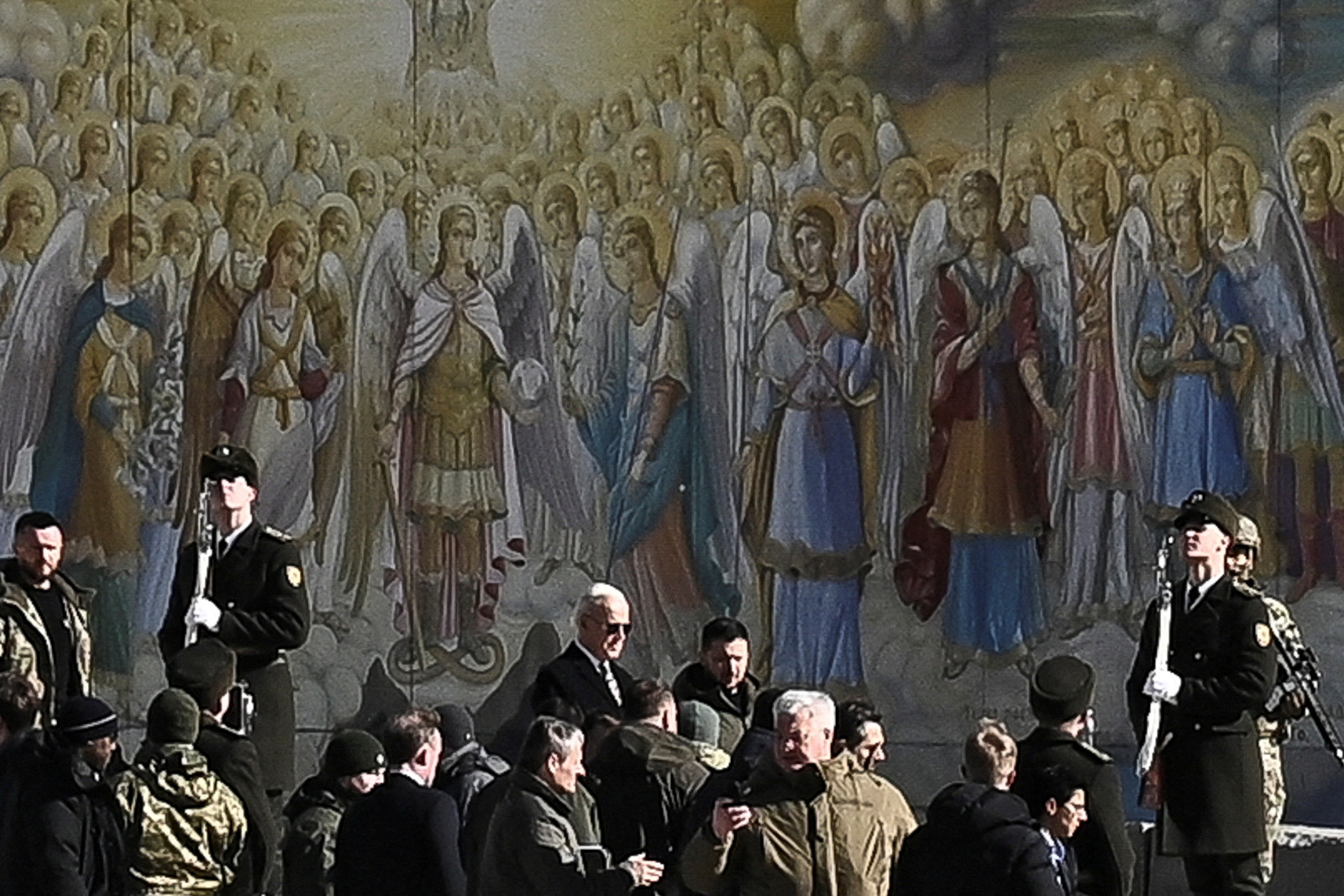 U.S. President Biden visits Kyiv