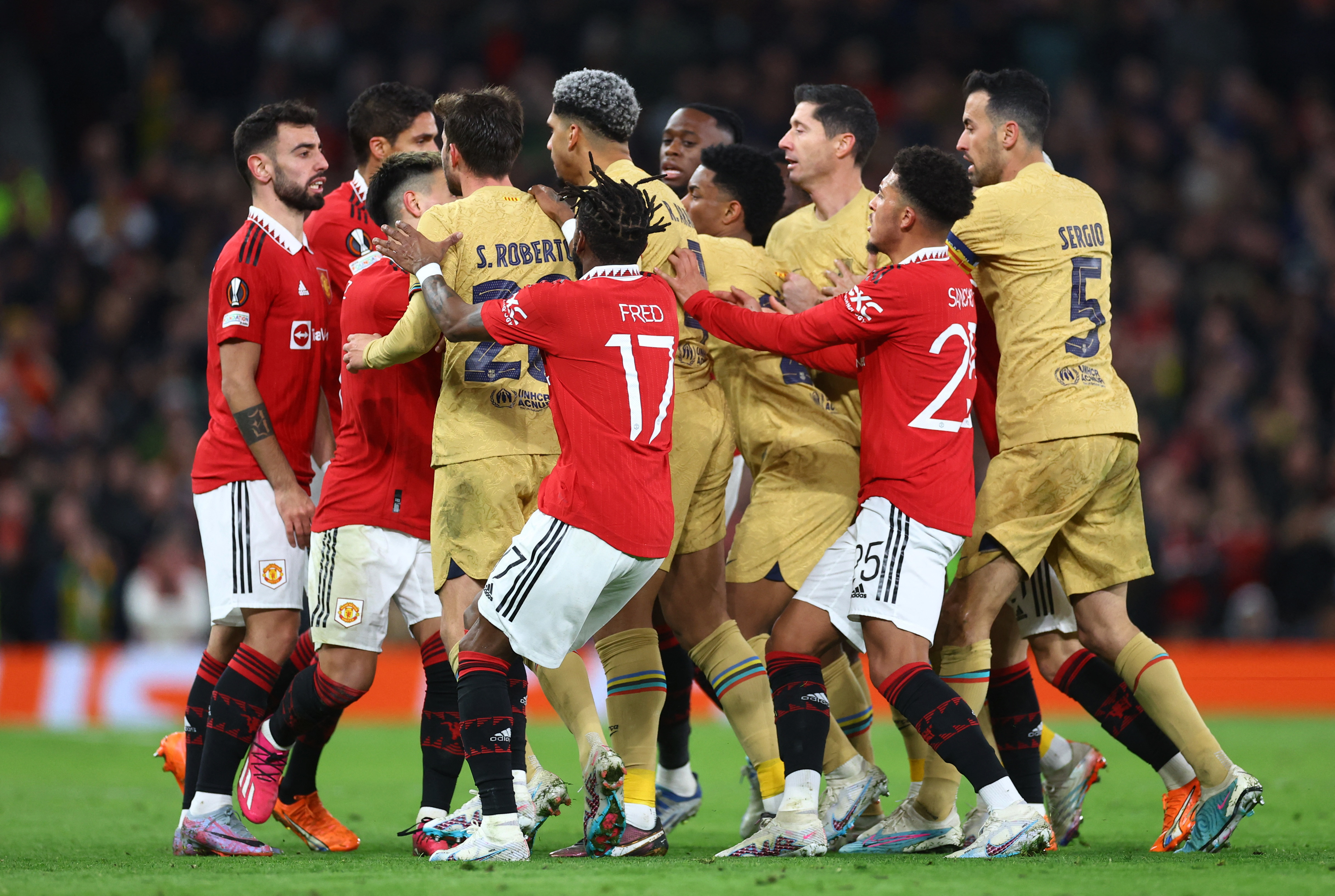 Europa League - Play-Off Second Leg - Manchester United v FC Barcelona