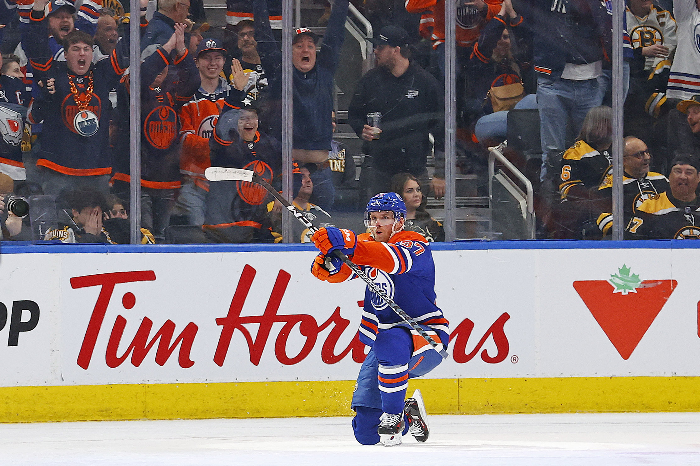 NHL: Boston Bruins at Edmonton Oilers