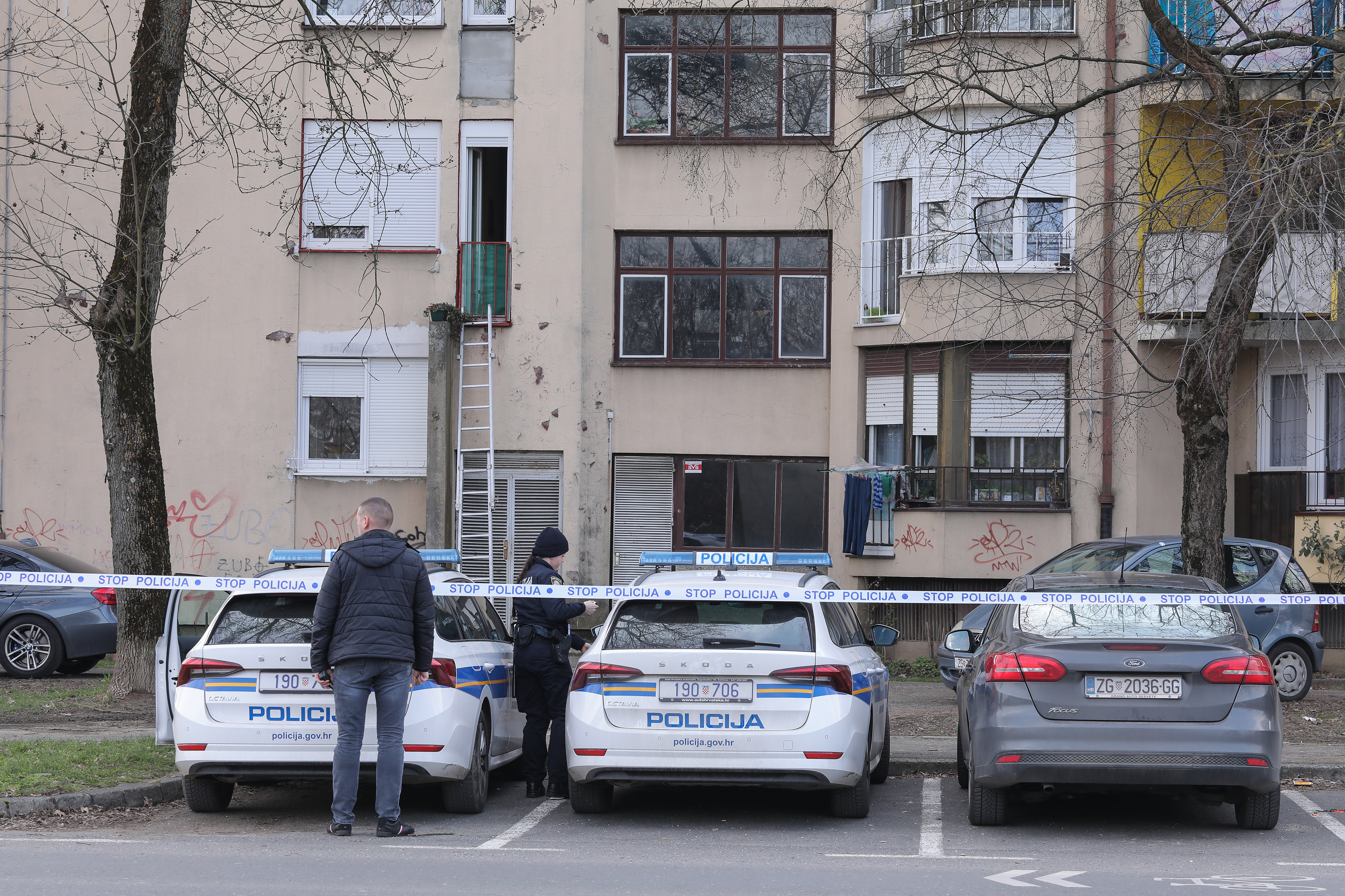 Ubojstvo i pokušaj samoubojstva u zagrebačkoj Dubravi, očevid je u tijeku