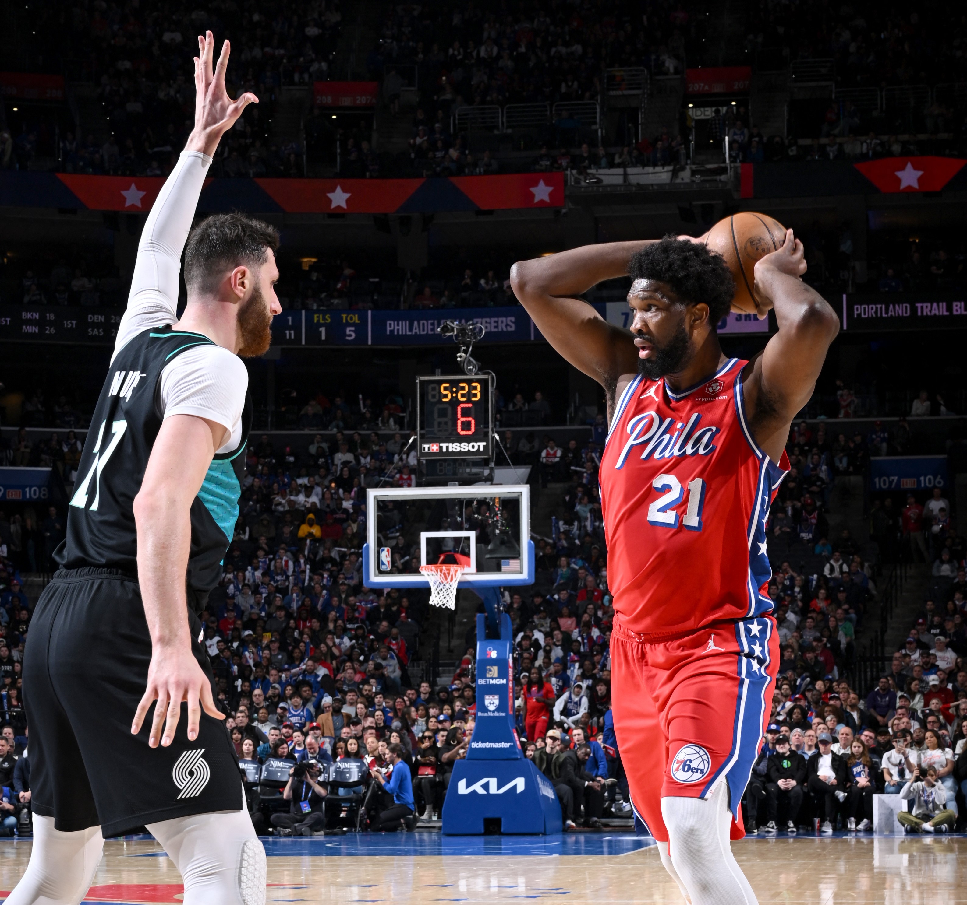 Portland Trail Blazers v Philadelphia 76ers