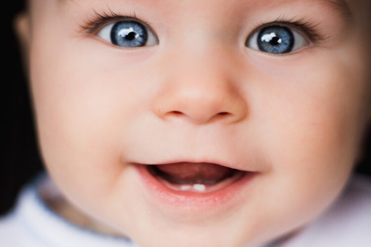 Baby,Portrait.,Closeup,Face,With,Bright,Blue,Eyes.,Babies,,Eyes,