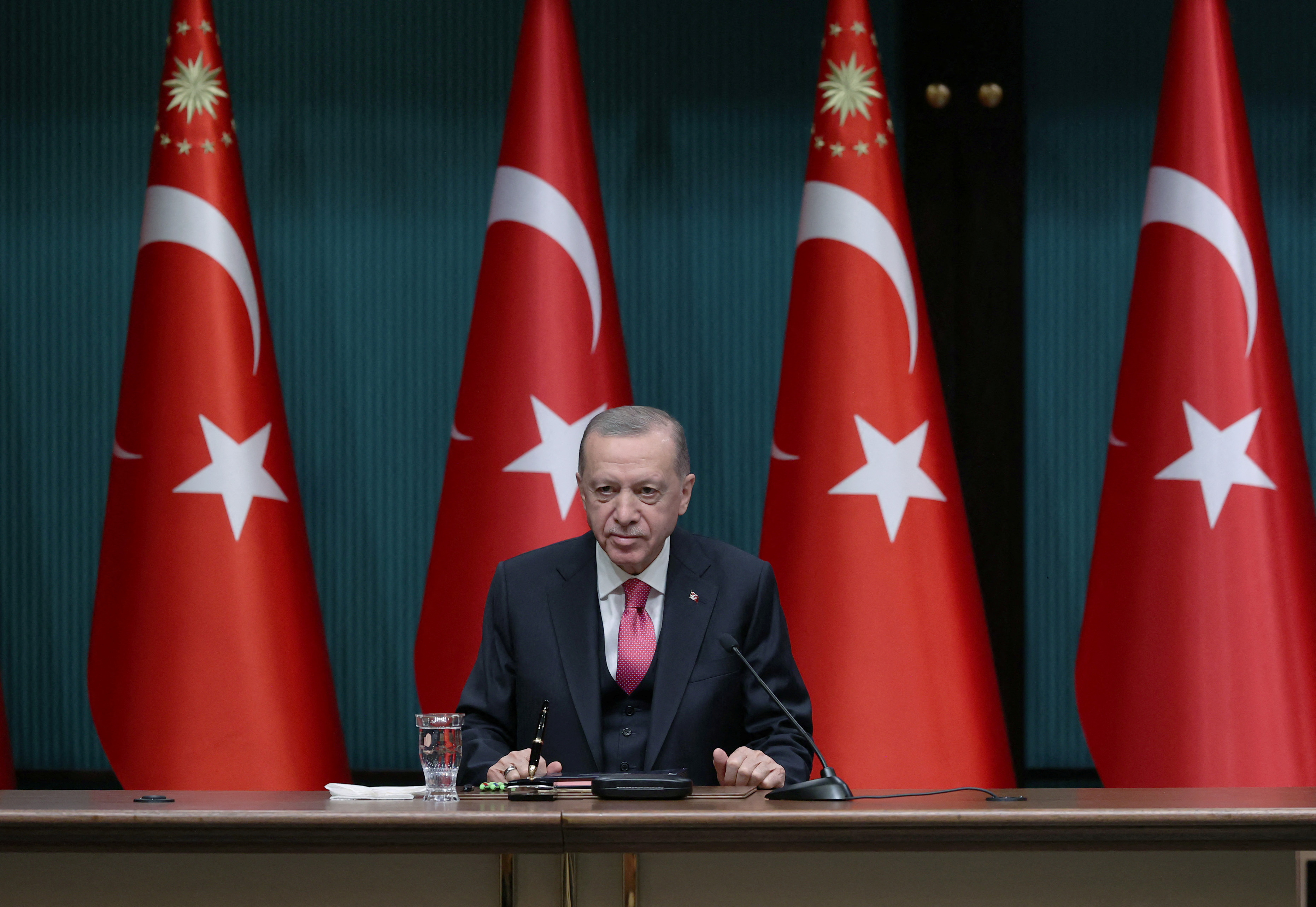 Turkish President Erdogan officially calls Turkish elections for May 14, in Ankara