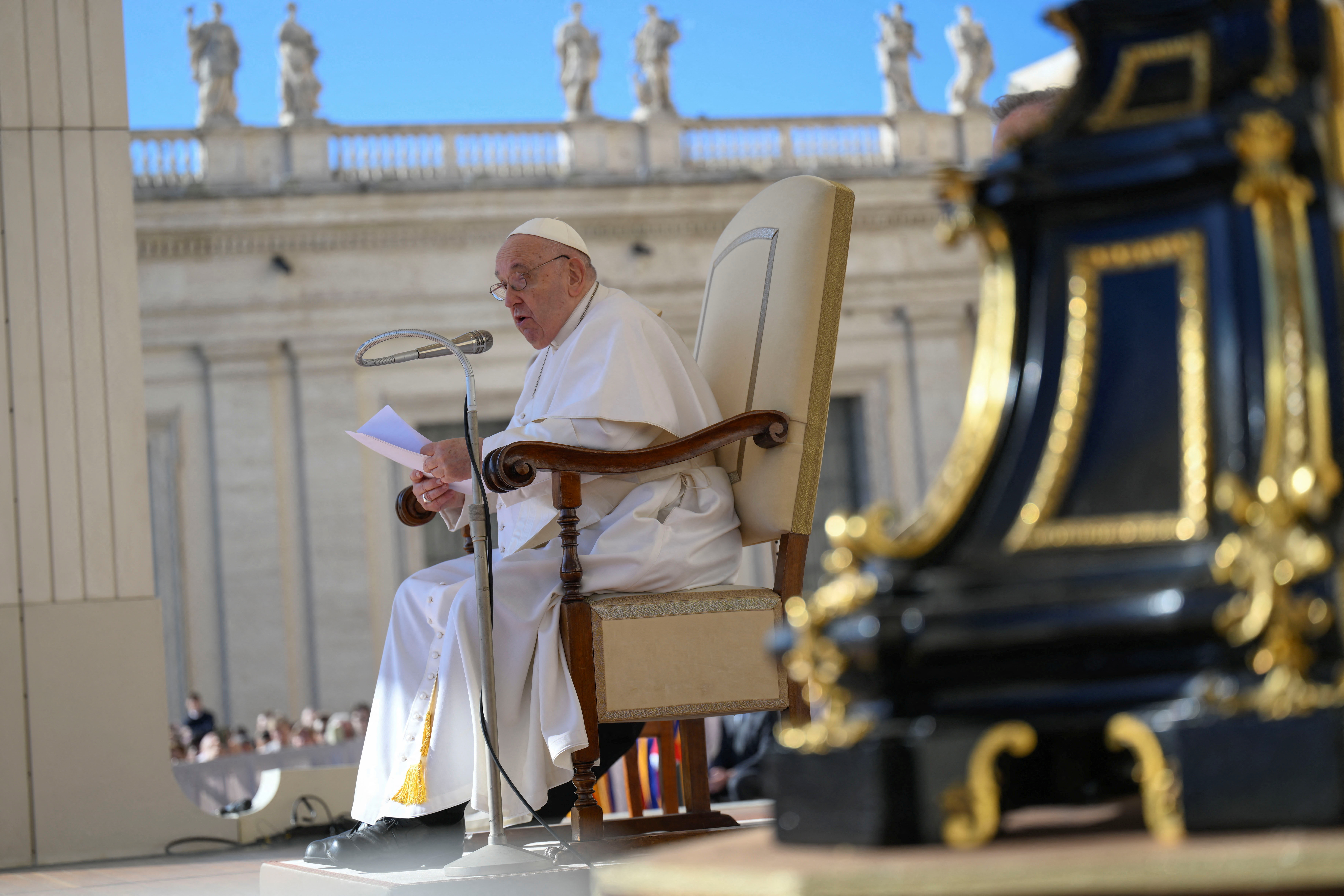 Pope Francis holds weekly general audience at the Vatican