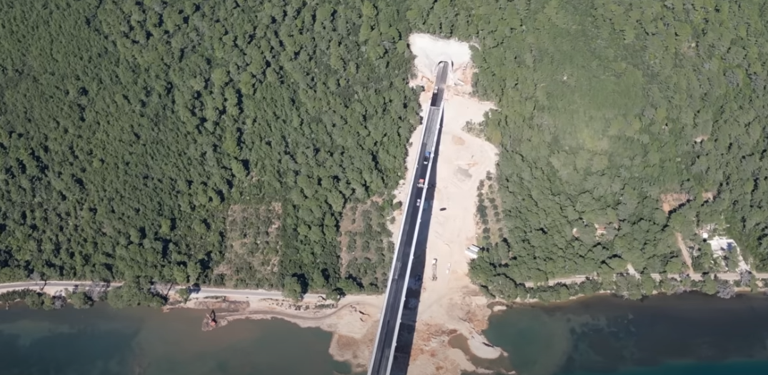 Pelješki most - cesta