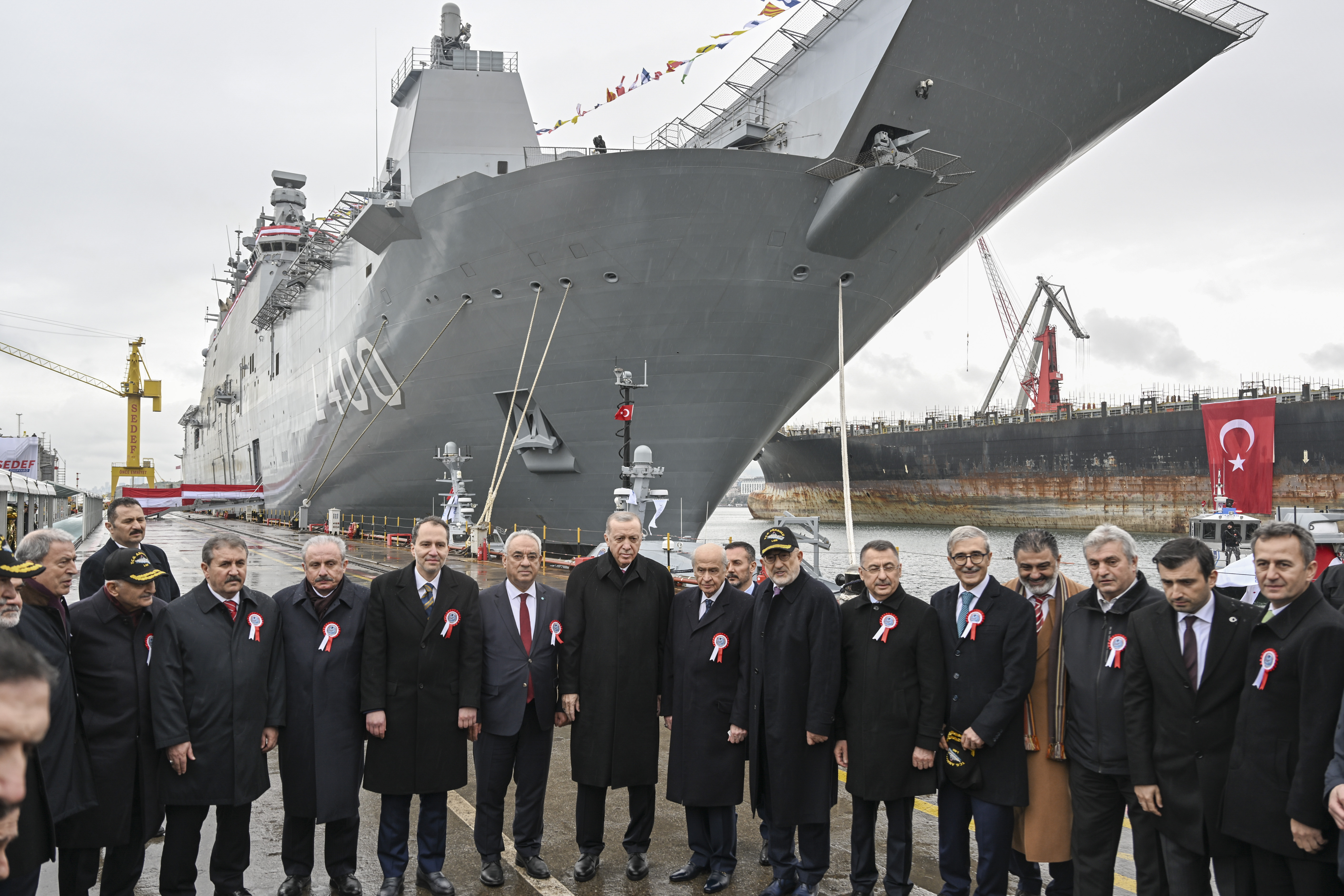 Najveći turski ratni brod "TCG Anadolu" isporučen Turskoj ratnoj mornarici