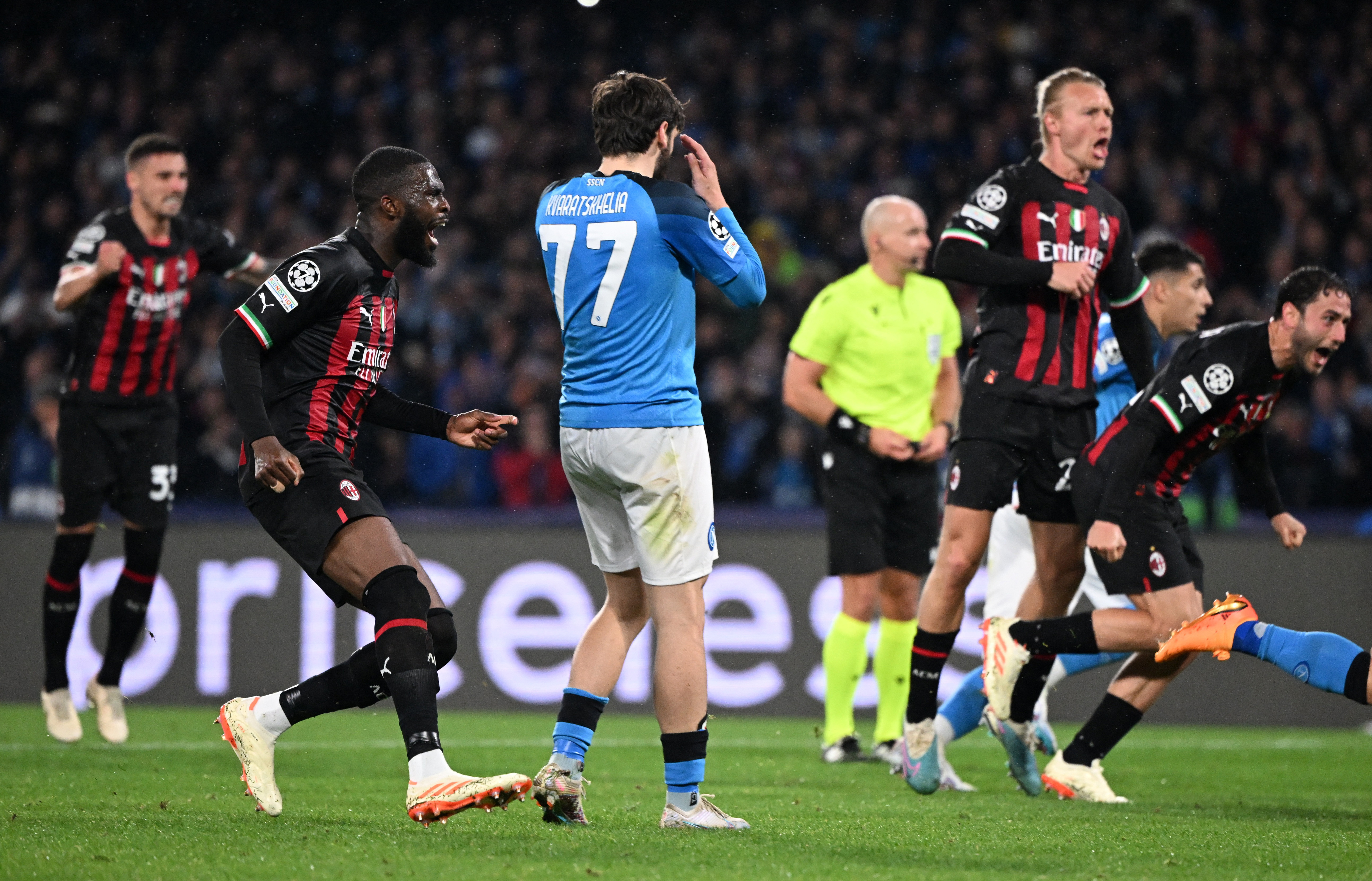 Champions League - Quarter Final - Second Leg - Napoli v AC Milan