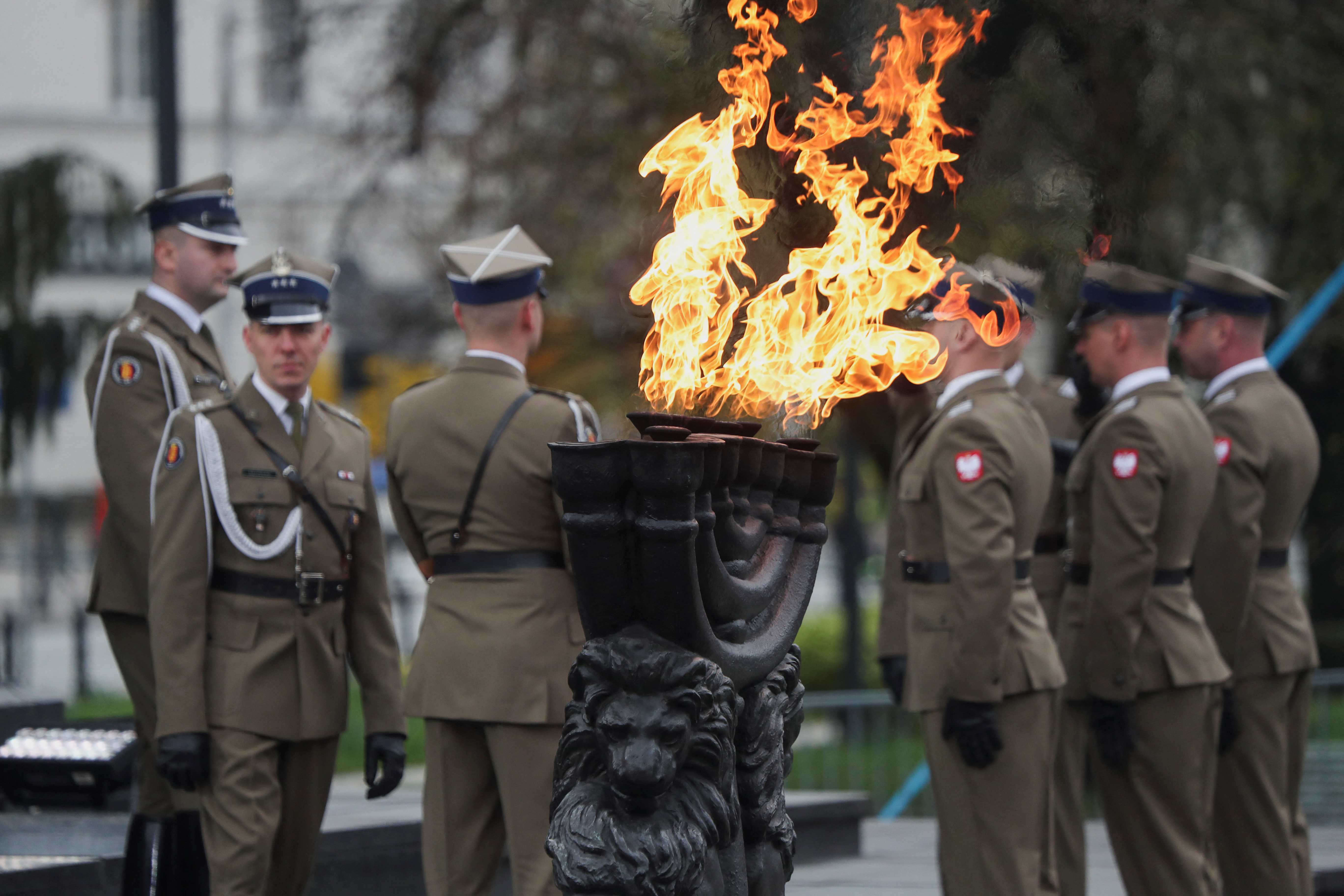 Commemoration of the 80th anniversary of the Warsaw Ghetto Uprising, in Warsaw