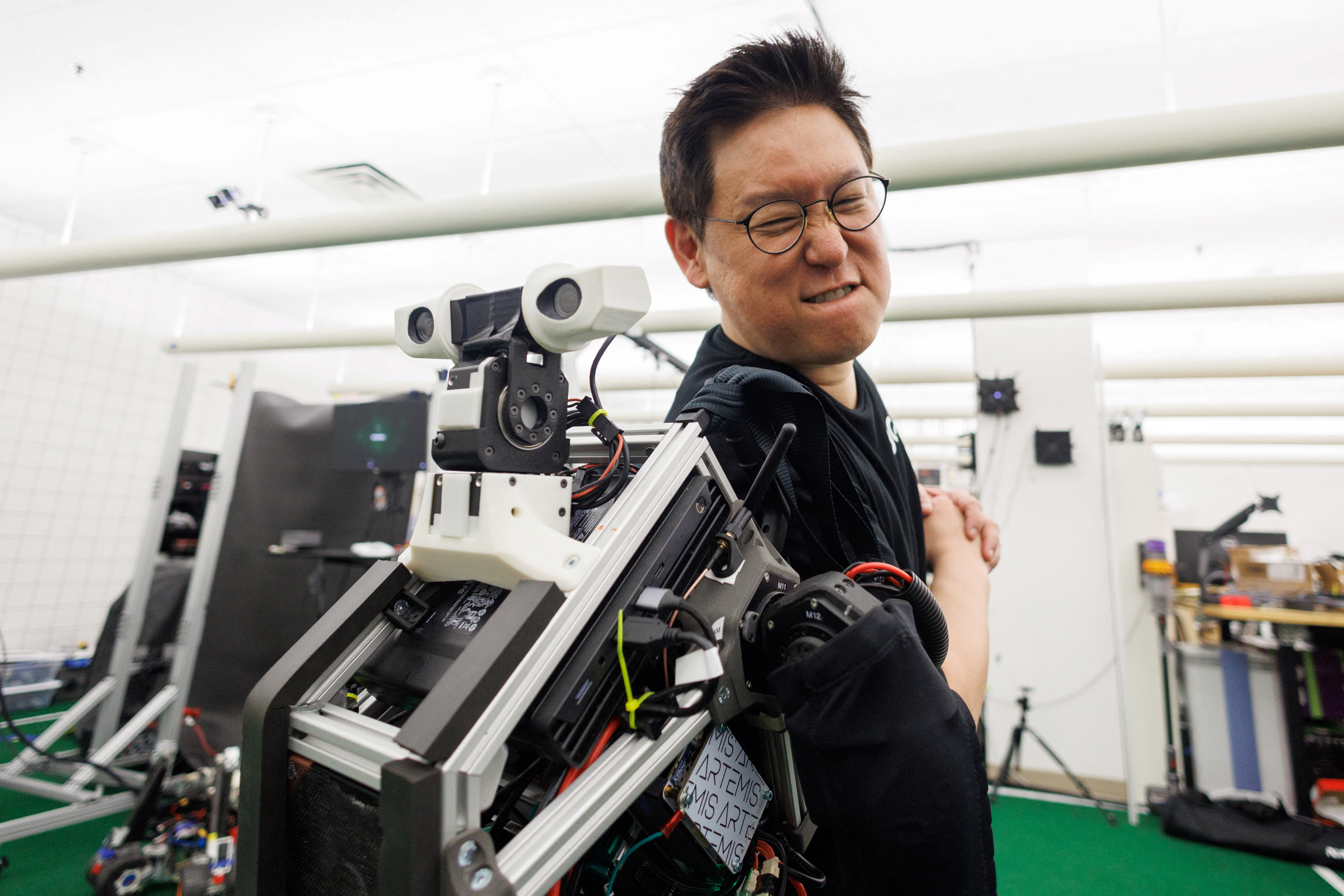 Humanoid robot developed at UCLA in Los Angeles, CA