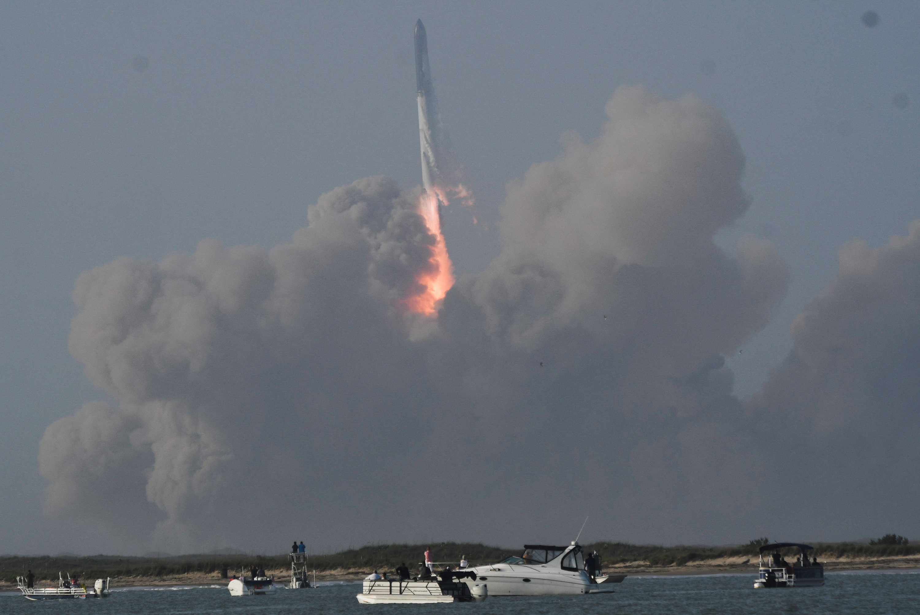 SpaceX Starship launches from Boca Chica near Brownsville
