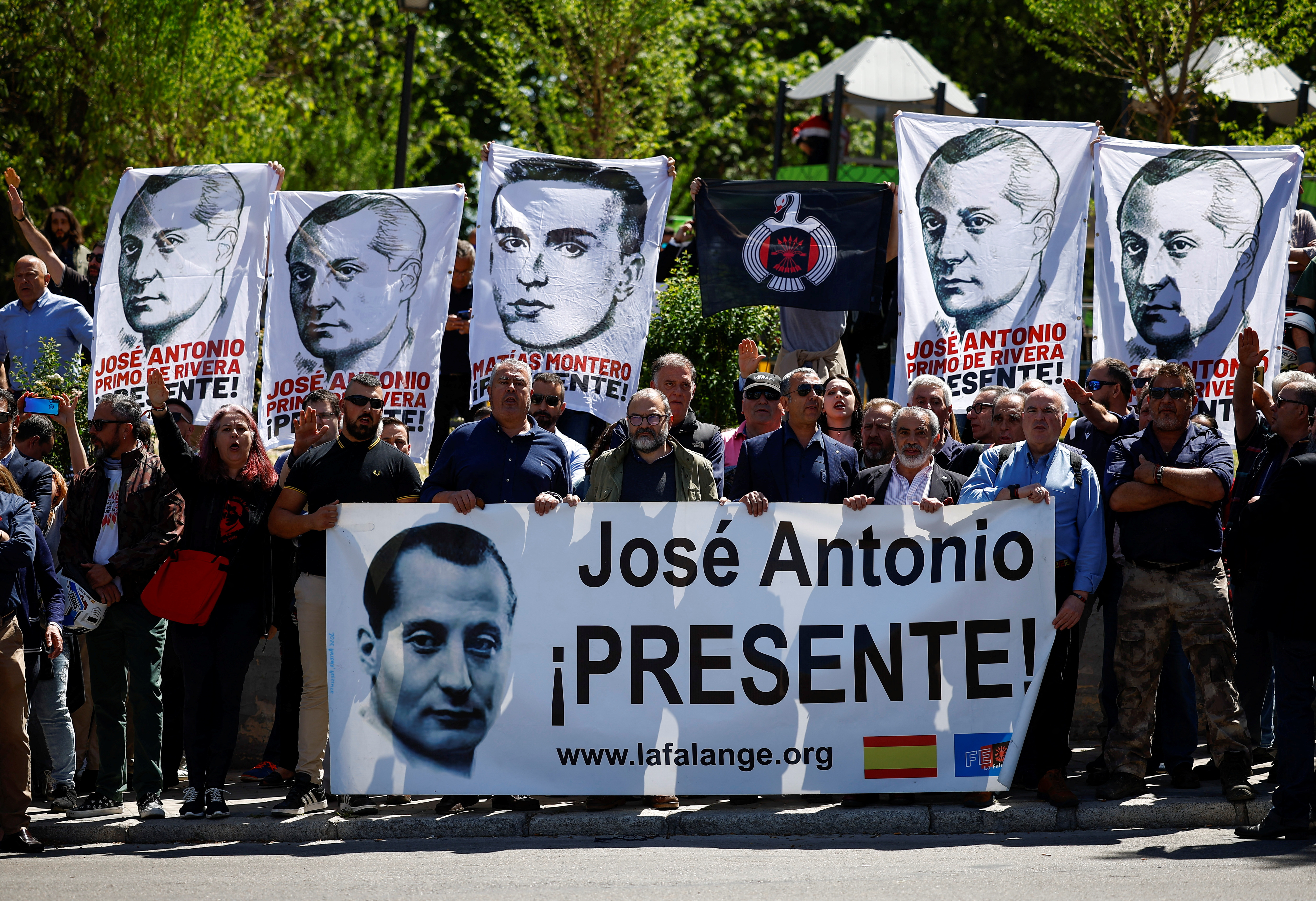 Spain exhumes body of the founder of Spanish fascist Falange party in Madrid