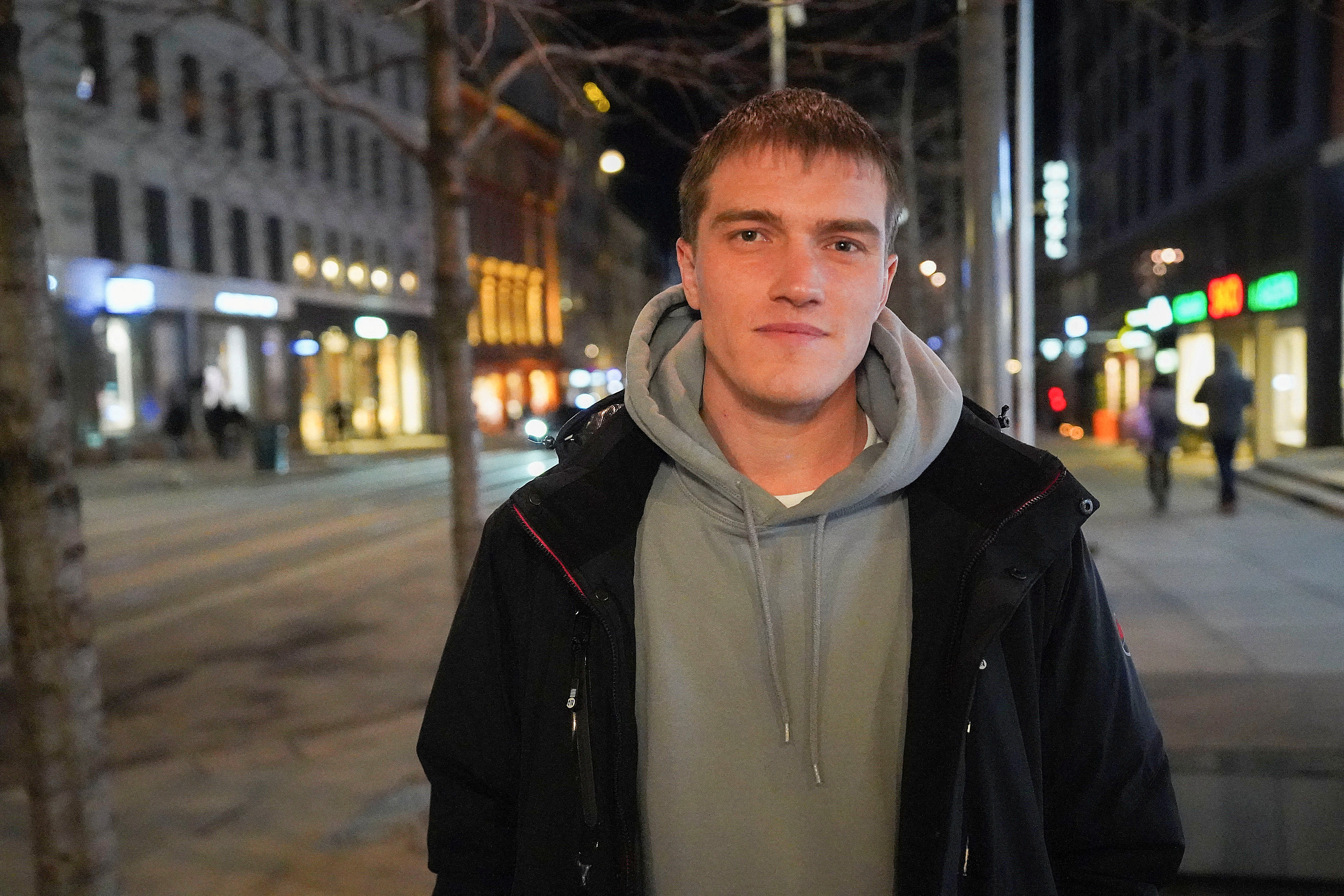 FILE PHOTO: Andrei Medvedev, a former commander in Russia's Wagner mercenary group poses for a picture during an interview in Oslo