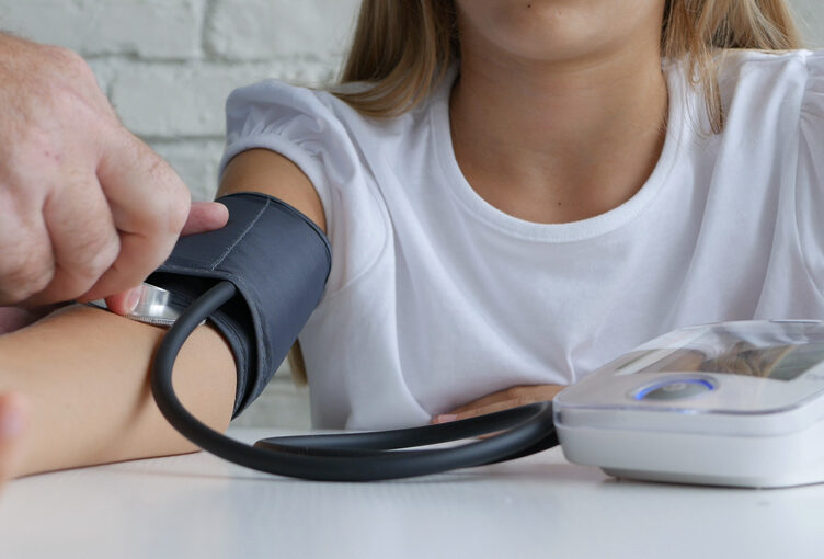 Tonometer,Measuring,Blood,Pressure,,Sick,Child,,Doctor,Consulting,Kids
