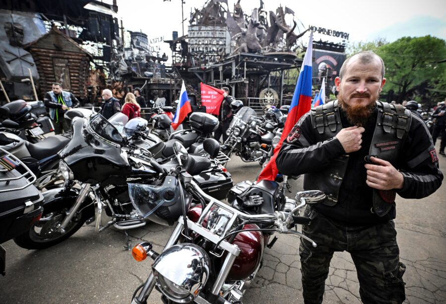 RUSSIA-UKRAINE-CONFLICT-WAR-POLITICS-BIKERS