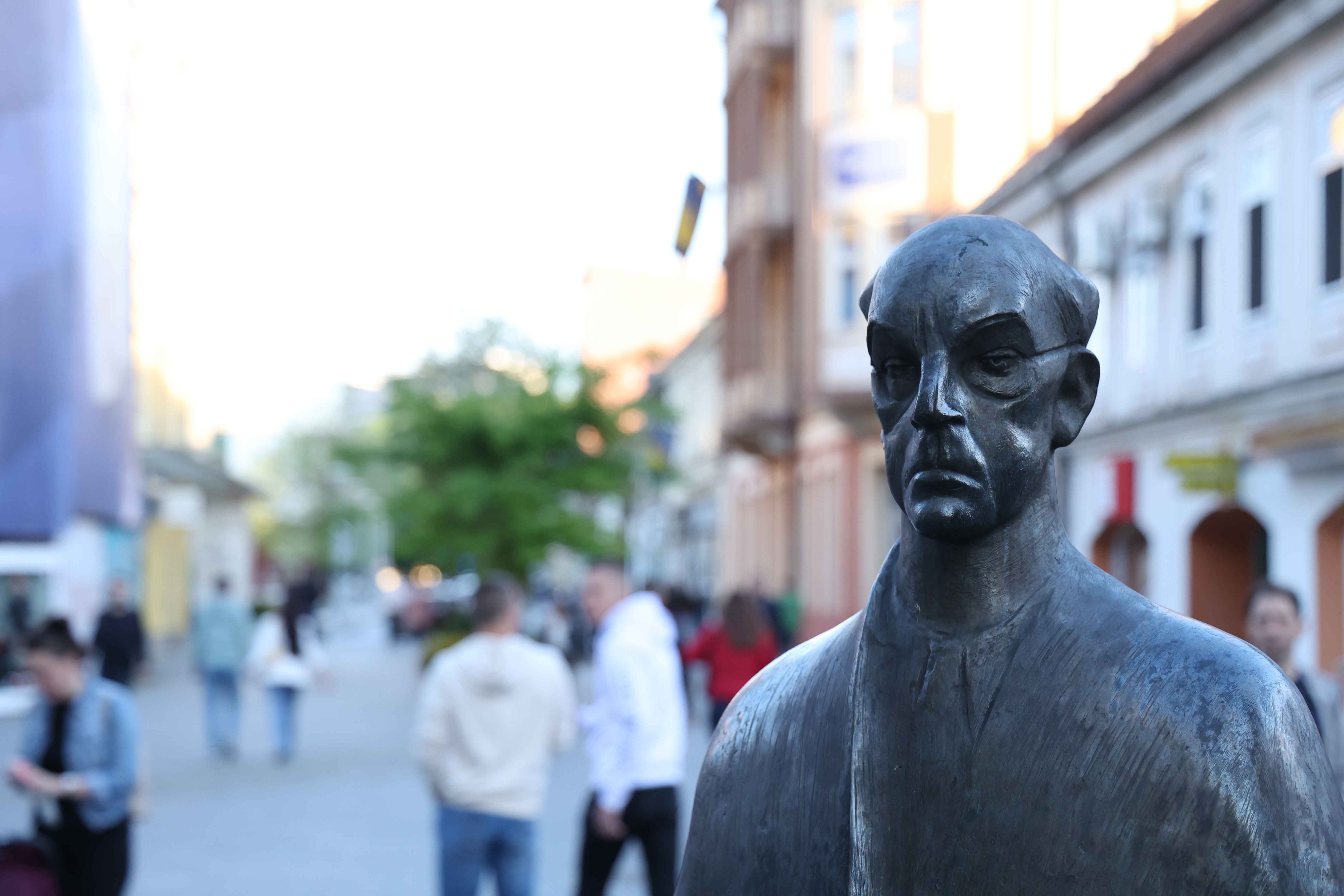 Mesa Selimovic spomenik - Tuzla - setaliste