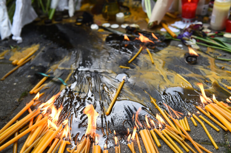 OKUPLJANJE ISPRED OSNOVNE KOLE "VLADISLAV RIBNIKAR"