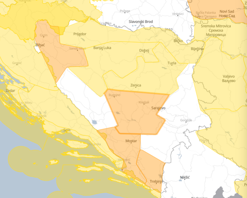 narandzasti meteoalarm