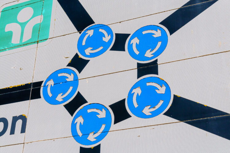 "the,Magic,Roundabout",In,Swindon,-,A,Series,Of,5