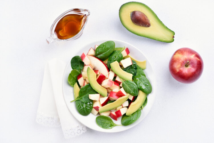 Healthy,Fruit,Salad,On,Light,Background,,Top,View.