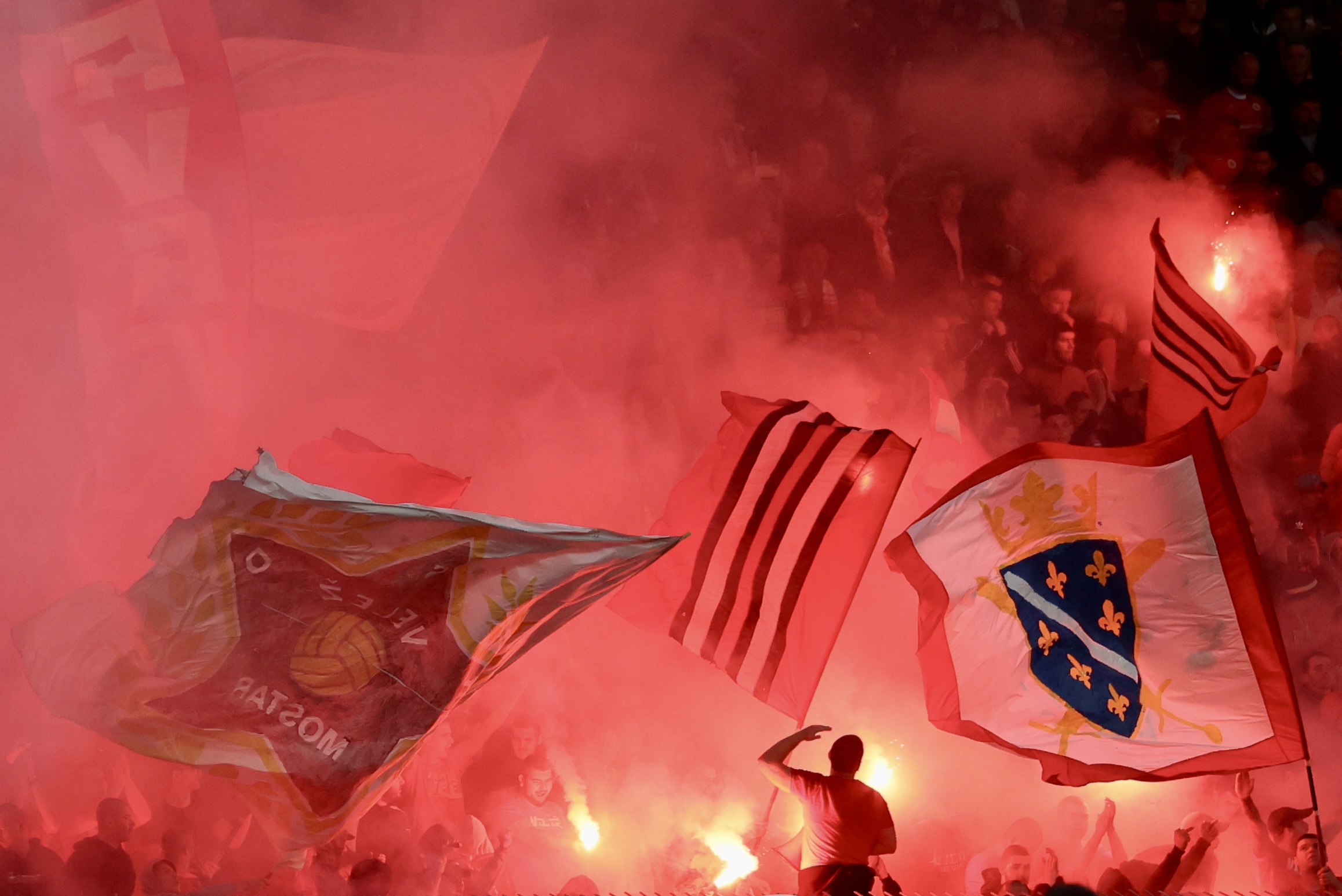 Baklje Red Army (Zrinjski Velež finale Kupa BiH)