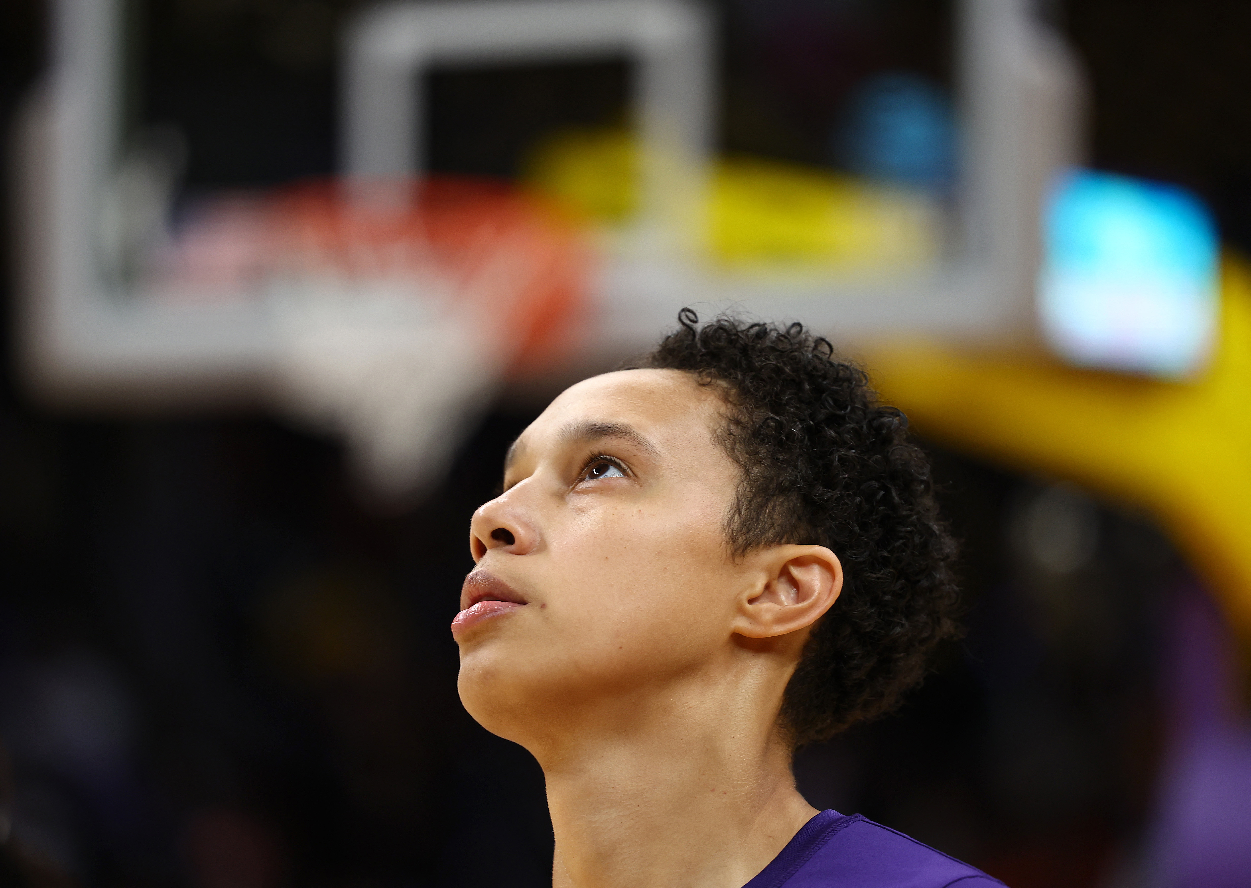 Vice President Harris Attends Brittney Griner's First WNBA Game Since Her Release