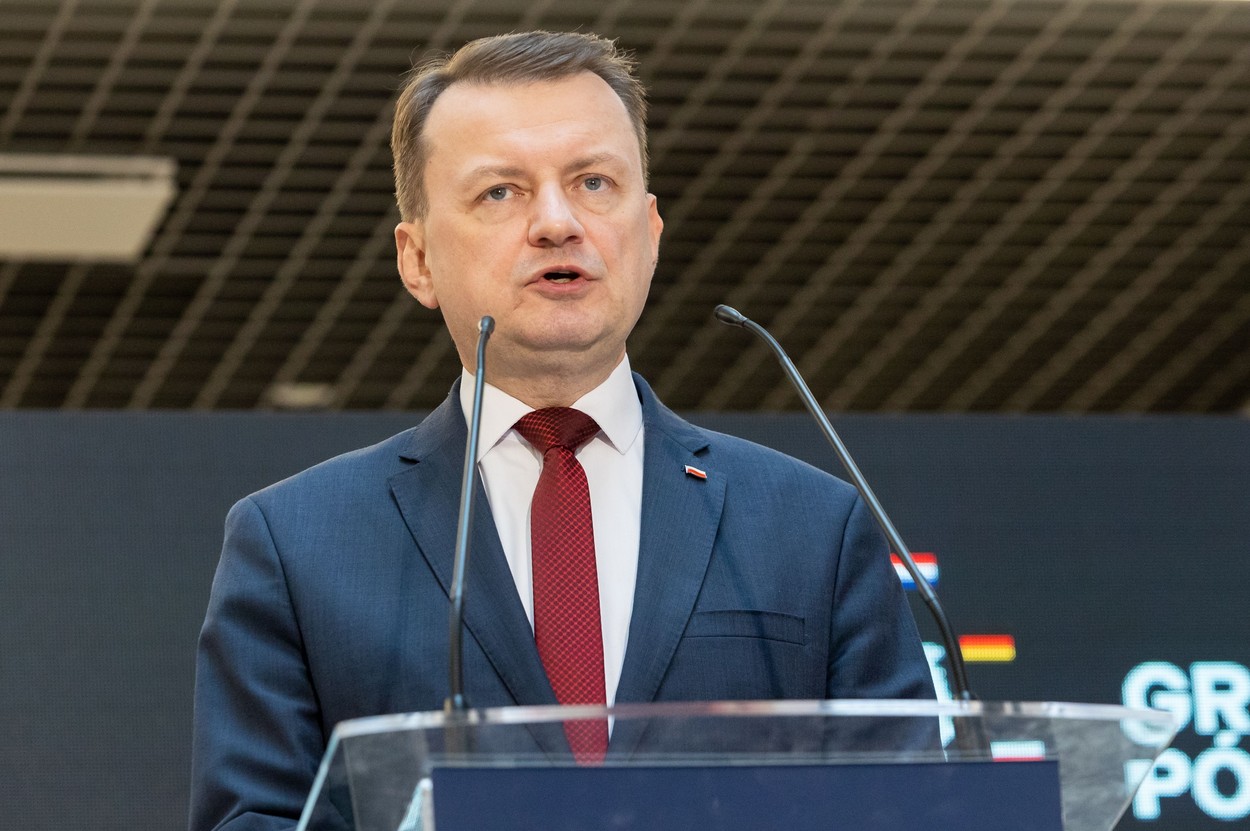 Northern Group's Mariusz Blaszczak Defense Ministers Meeting, Legionowo, Poland - 22 May 2023