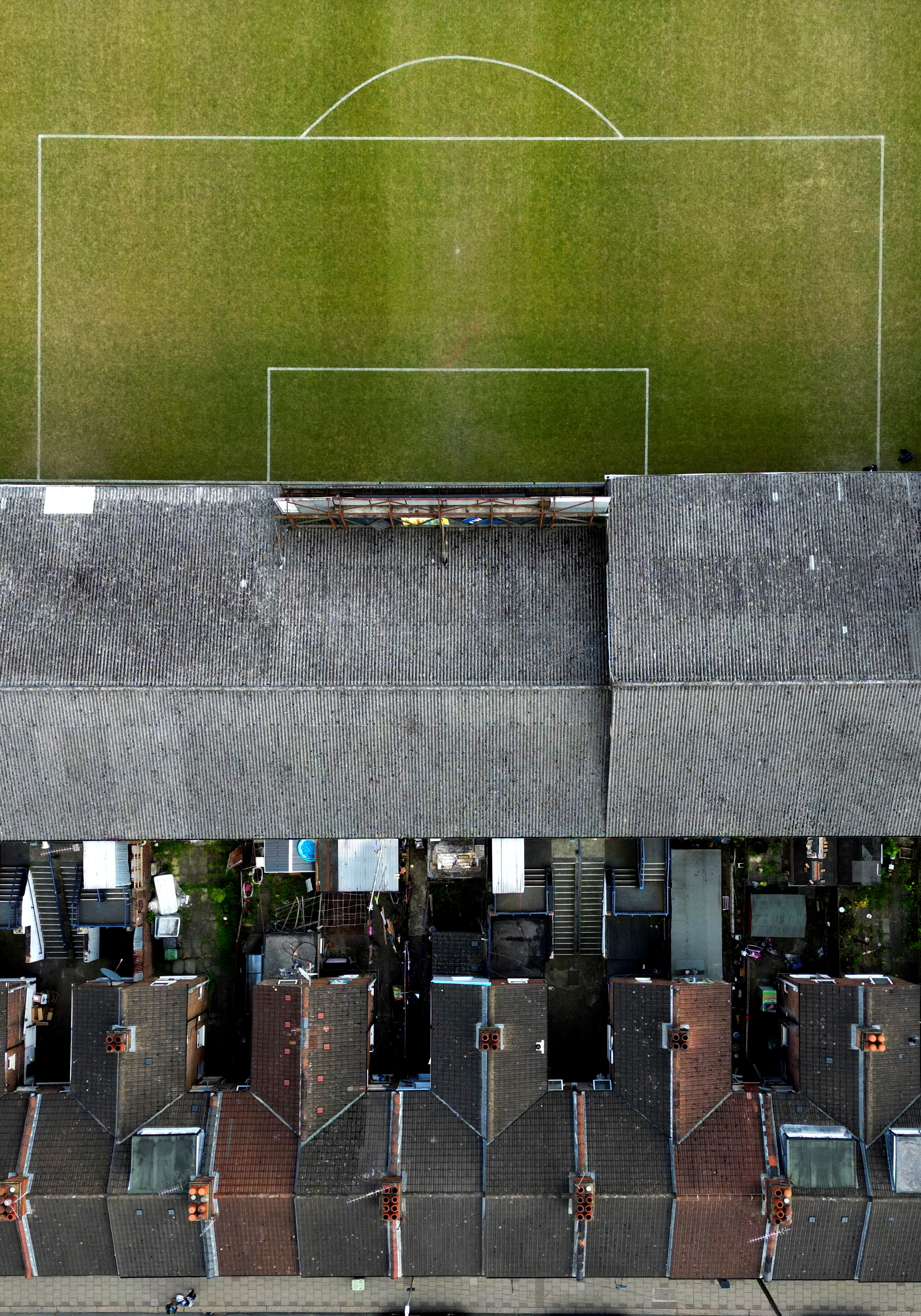 A view of Luton Town's Oak Stand at their Kenilworth Road stadium