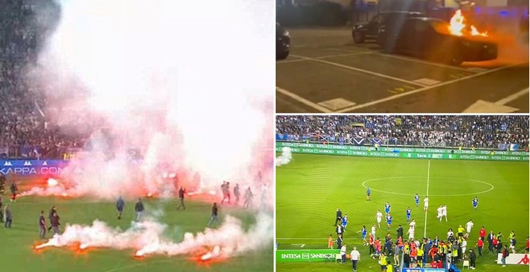Brescia navijači haos