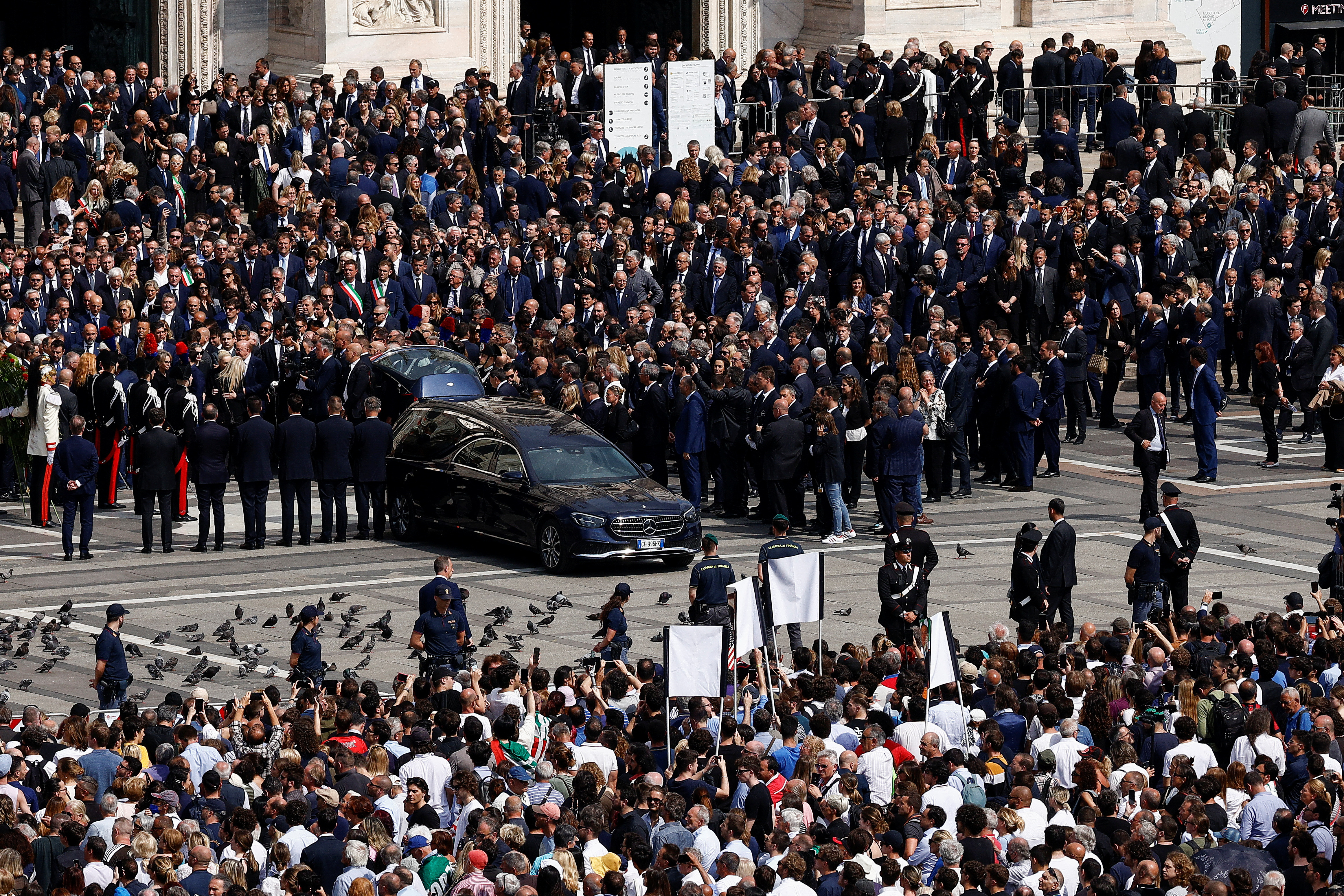 Funeral of former Italian Prime Minister Silvio Berlusconi at the Duomo Cathedral, in Milan