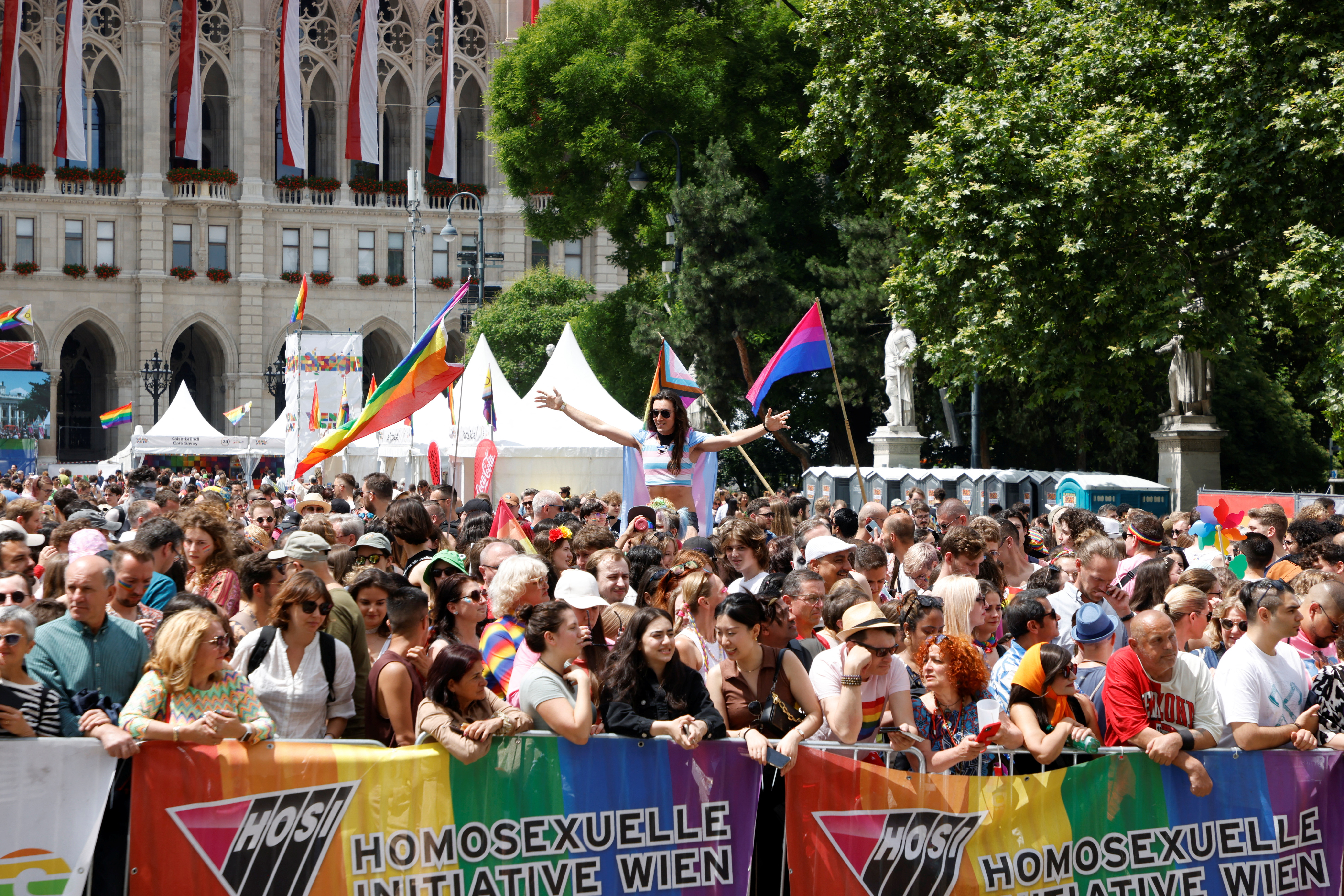 Annual Pride parade in Vienna