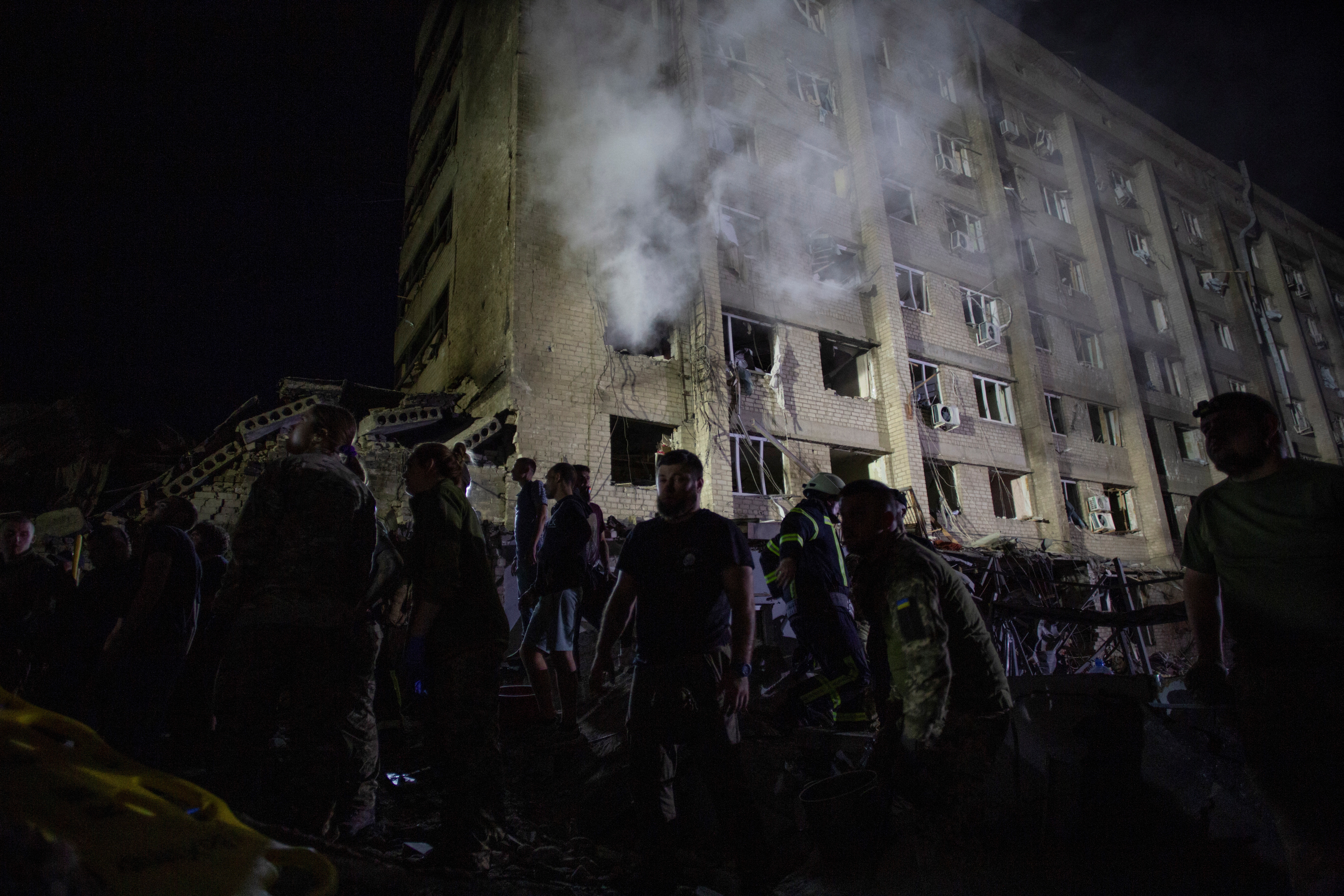 Aftermath of a Russia's missile attack in Kramatorsk