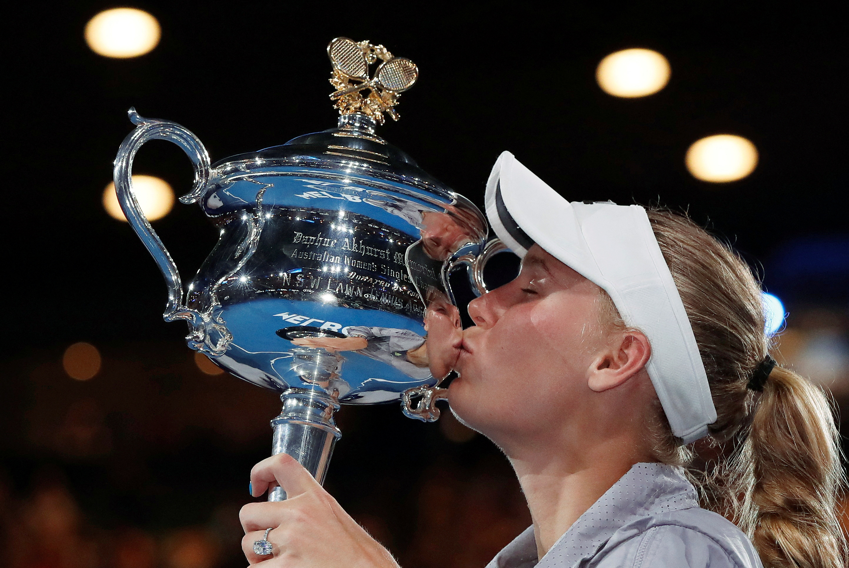 FILE PHOTO: Tennis - Australian Open - Women's singles final - Rod Laver Arena, Melbourne, Australia