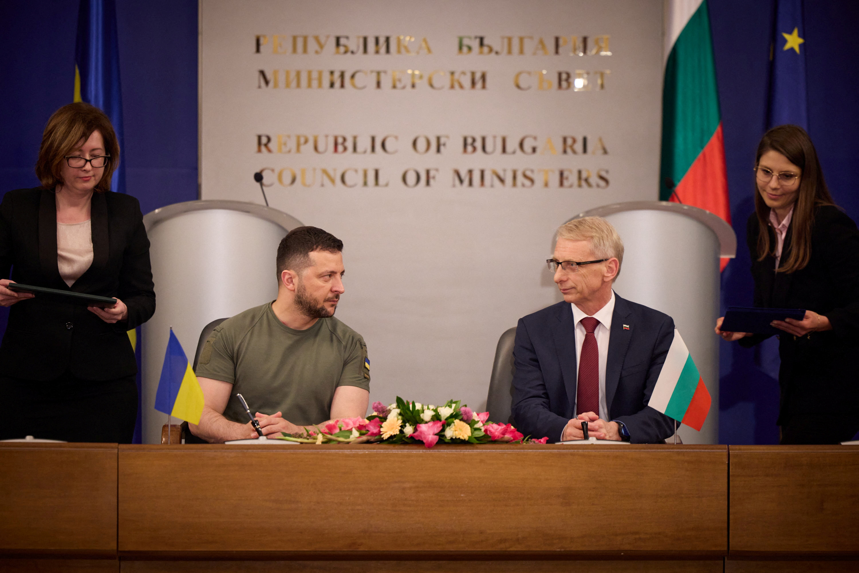 Ukraine's President Volodymyr Zelenskiy visits Bulgaria