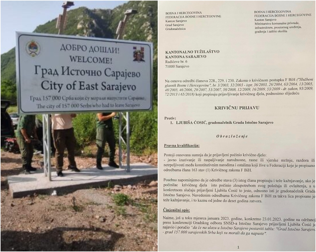 krivicna istocno sarajevo tabla karic cosic