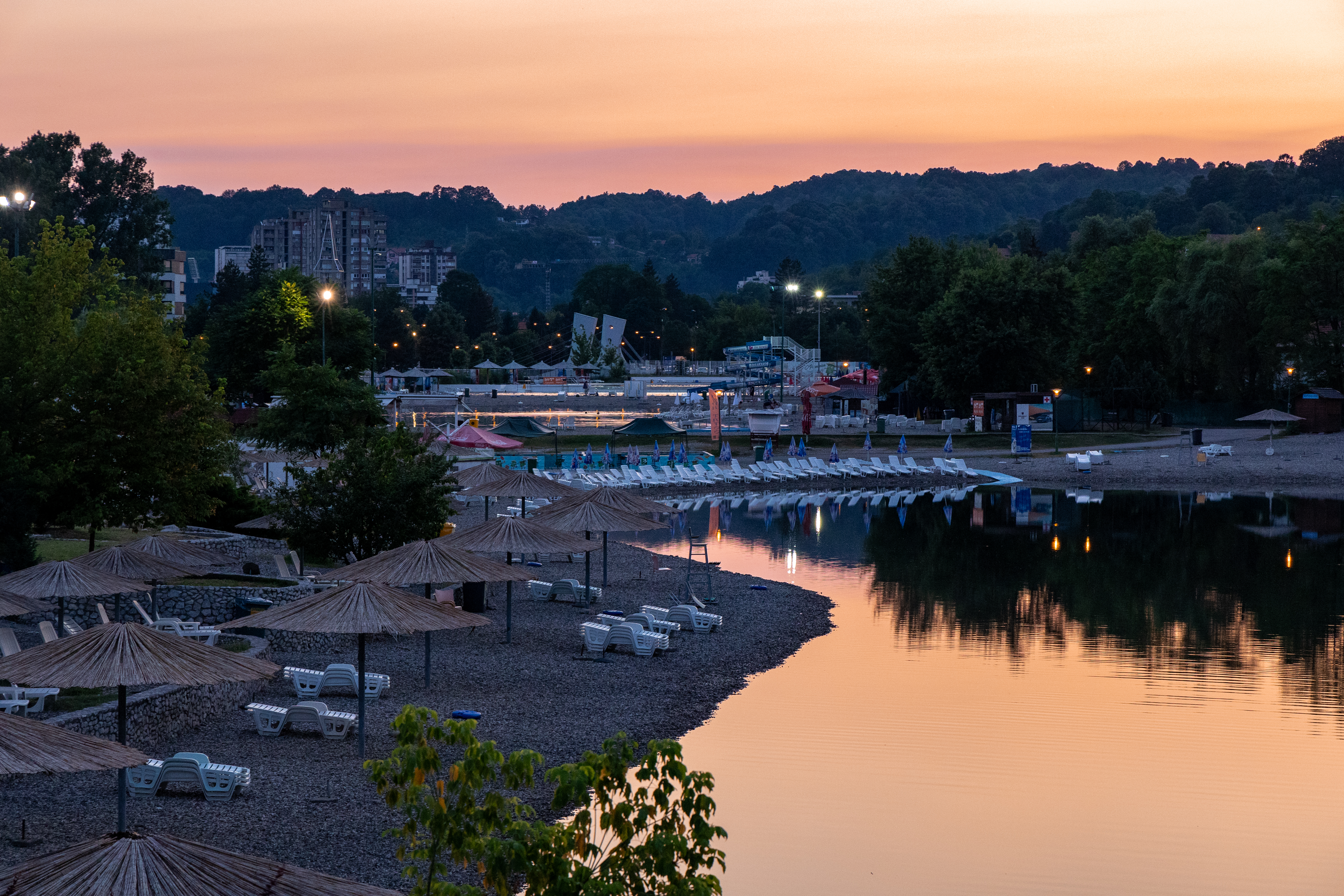 Panonska jezera, Zalazak sunca na panonskom jezeru, panonska jezera, panonika, tuzla, panonsko jezero