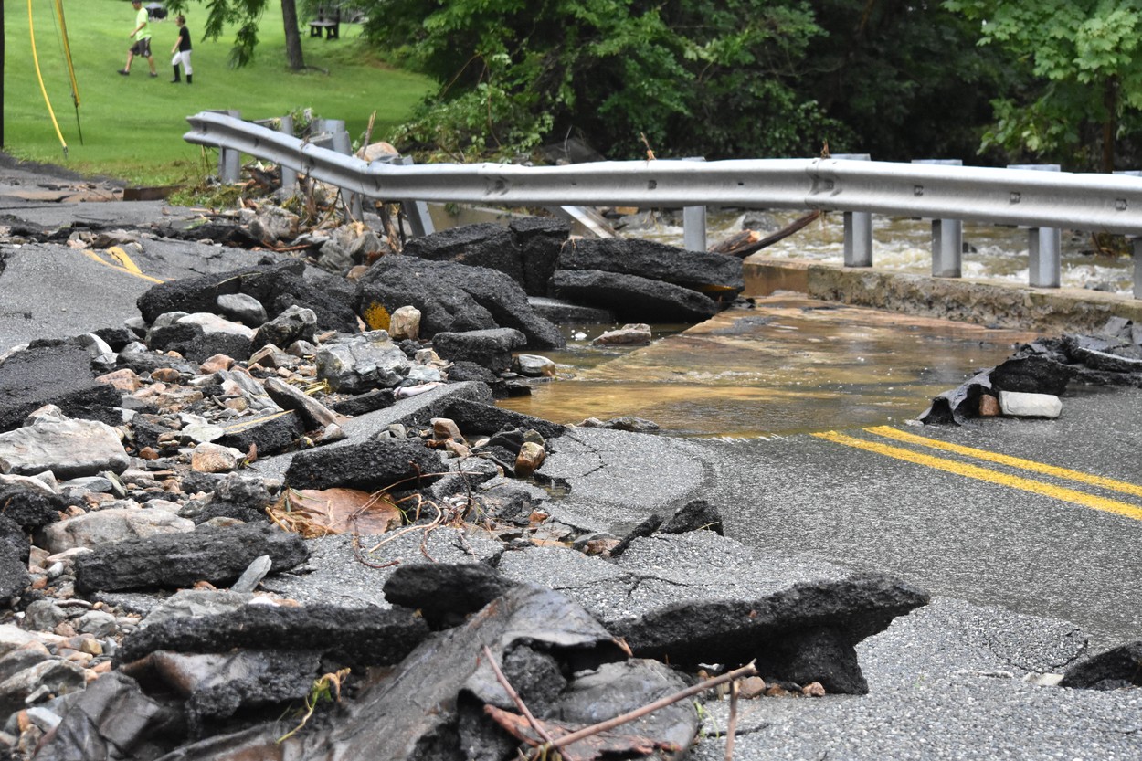 Flood caused damage in United States