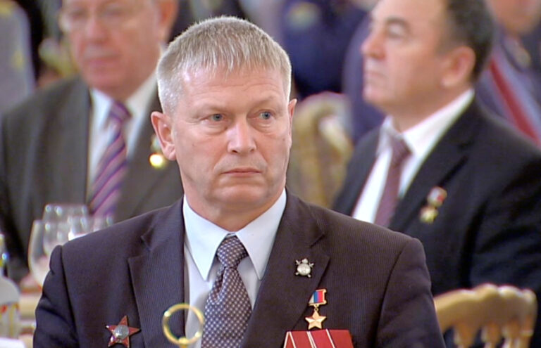 Andrei Troshev, a senior Wagner commander, attends a Heroes of Fatherland Day reception at the Kremlin, in Moscow andrej trošev