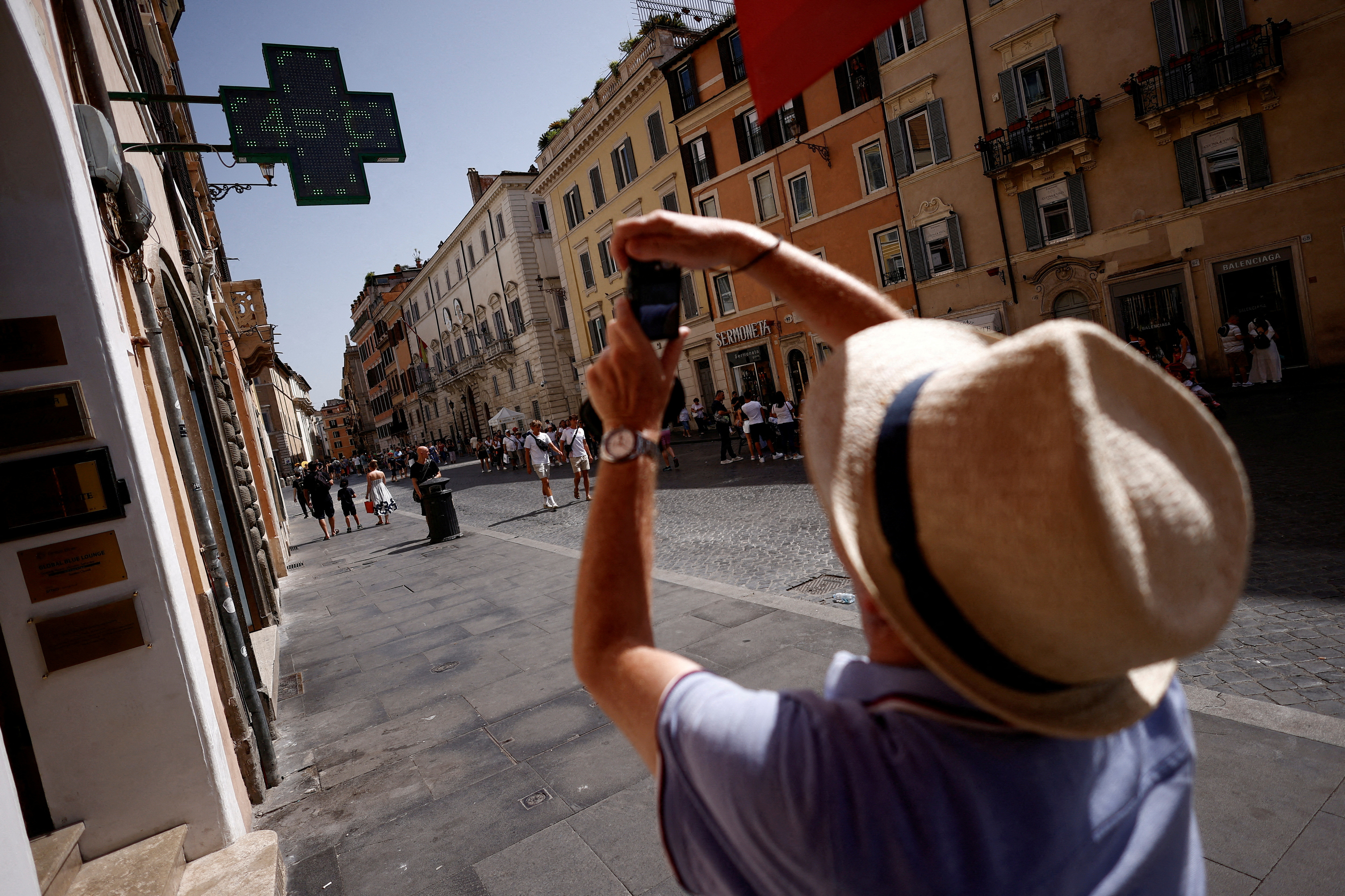 FILE PHOTO: Heat wave hits Rome as temperatures expected to rise further in the coming days