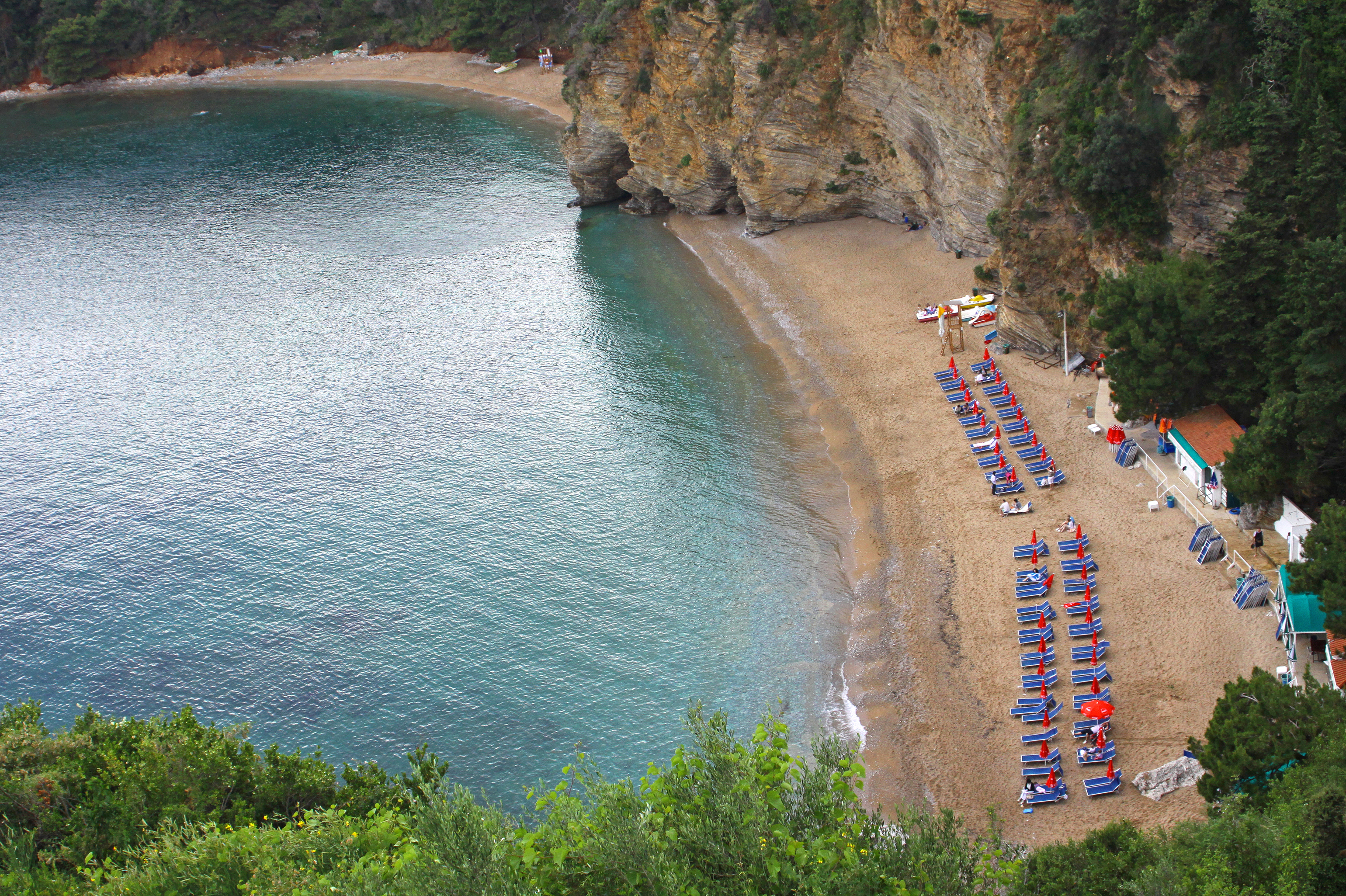 Famous,Mogren,Beach,Near,Budva,In,Montenegro