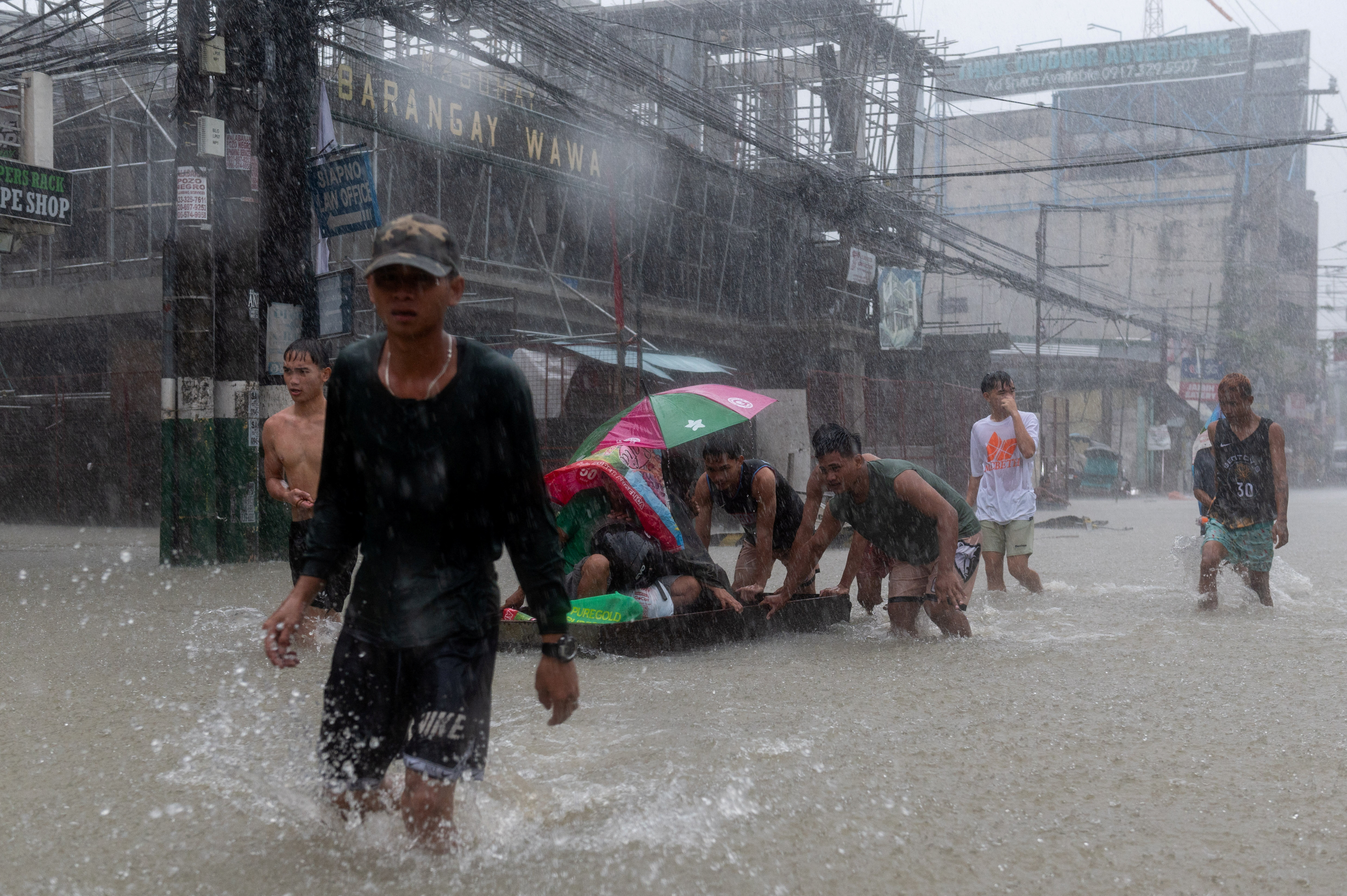 Flood in Bulacan province, Philippines