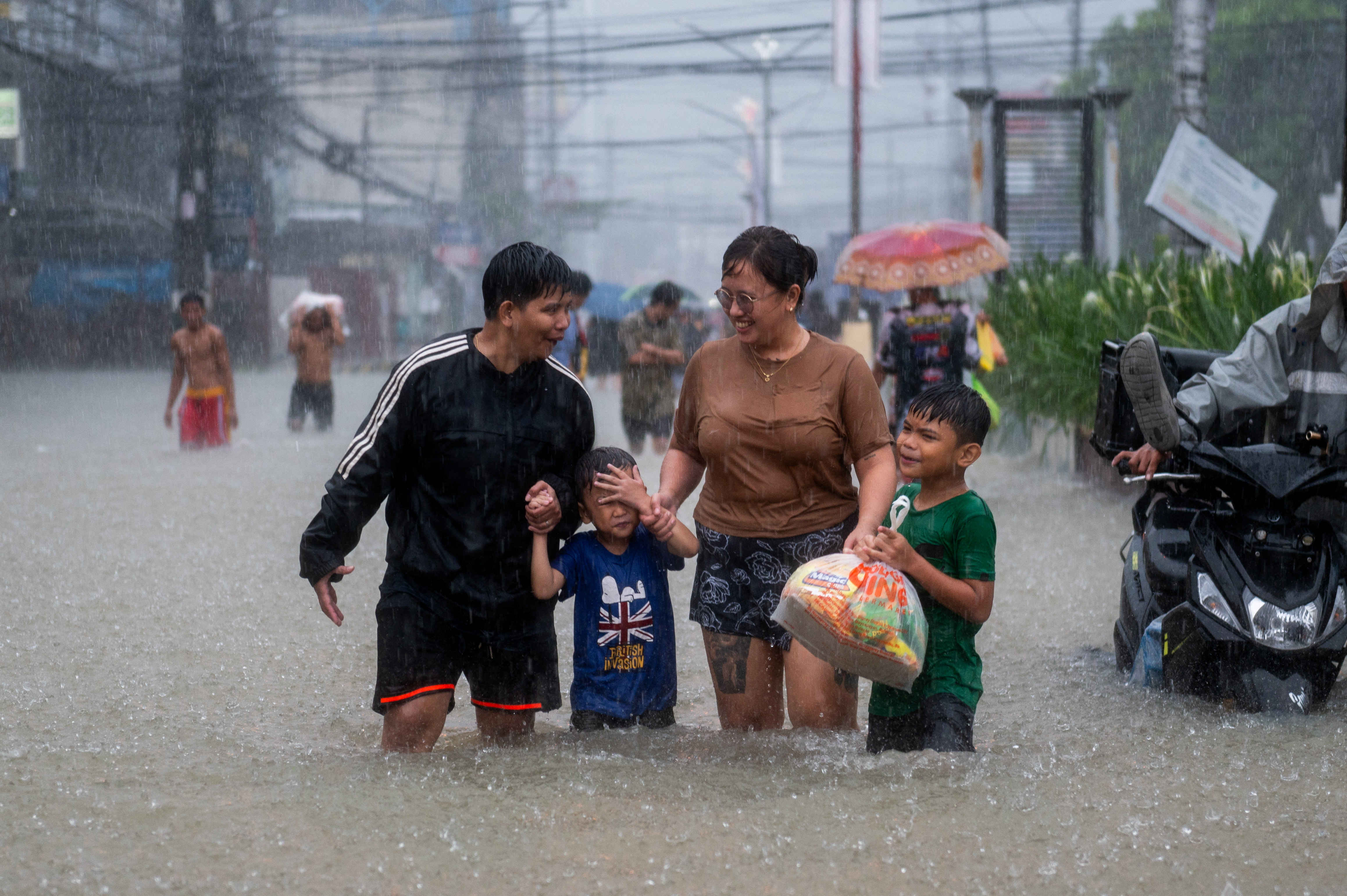 Flood in Bulacan province, Philippines