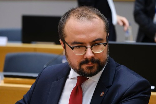 Brussels, Belgium. 20th July, 2023. Pawel JABLONSKI, Minister of Foreign Affairs arrives for a meeting of EU Foreign Affairs Council (FAC) at the EU headquarters in Brussels, Belgium on July 20, 2023. Credit: ALEXANDROS MICHAILIDIS/Alamy Live News