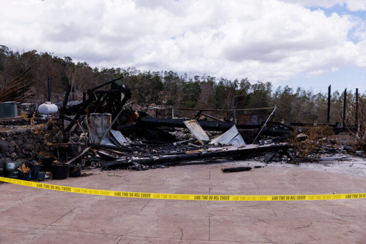 FILE PHOTO: Fire damage in Kula, Maui from wildfires in Hawaii