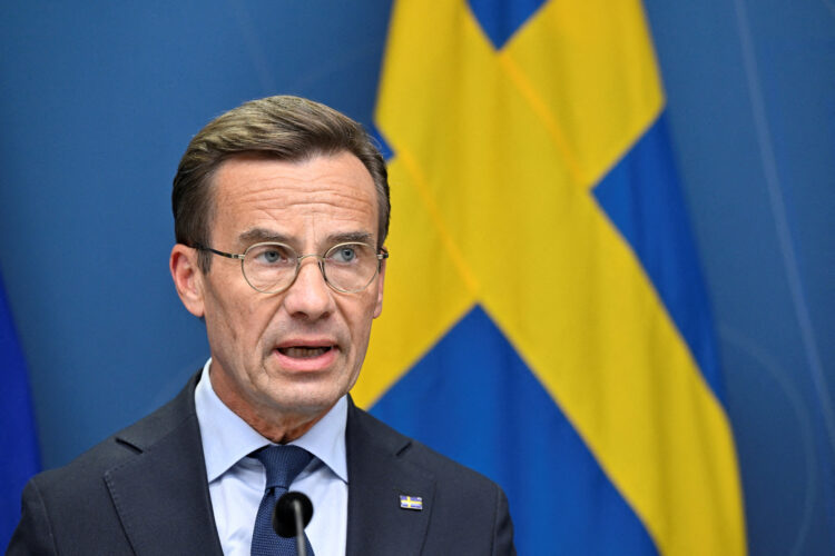 FILE PHOTO: Sweden's Prime Minister Ulf Kristersson