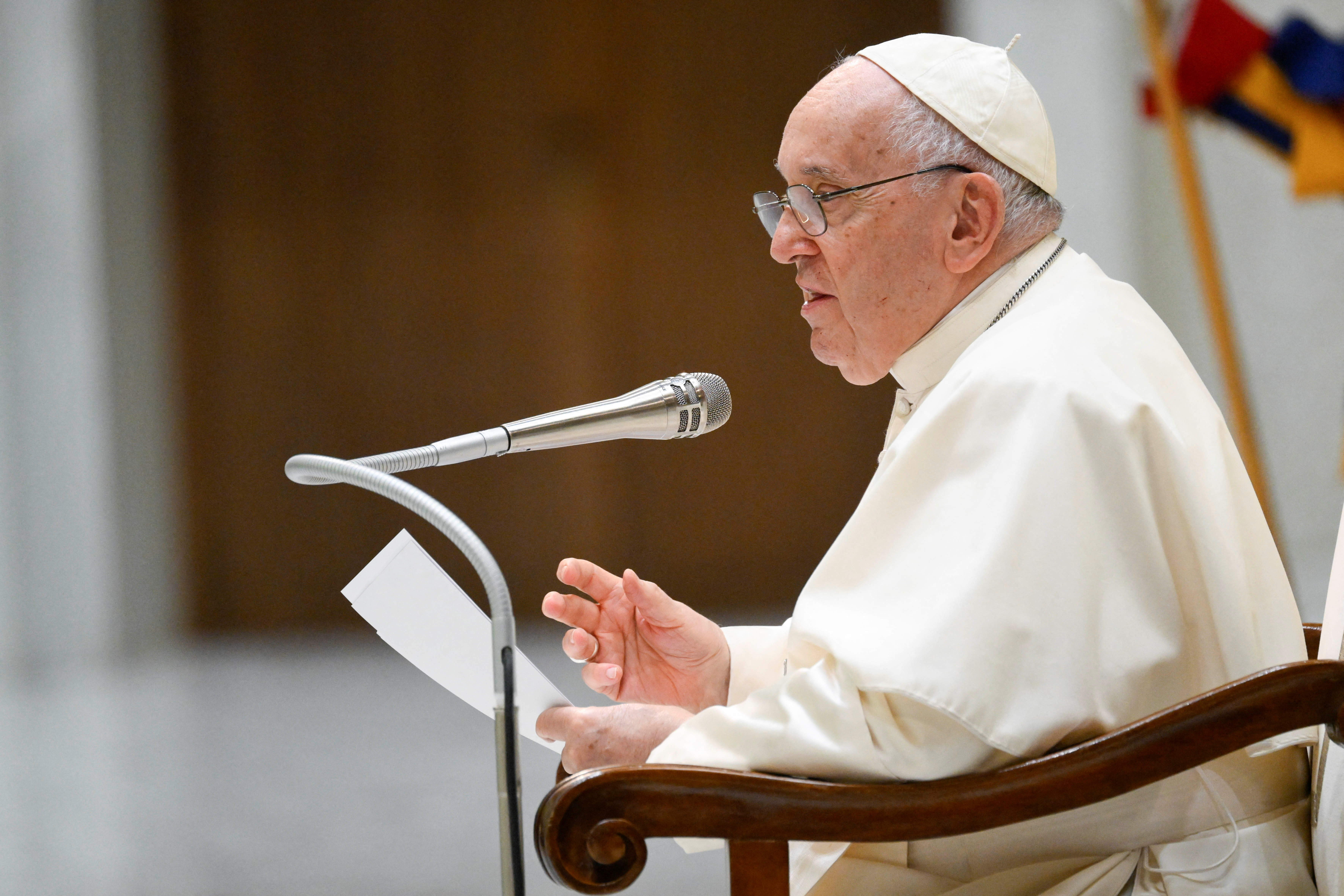 Pope Francis holds weekly audience at the Vatican