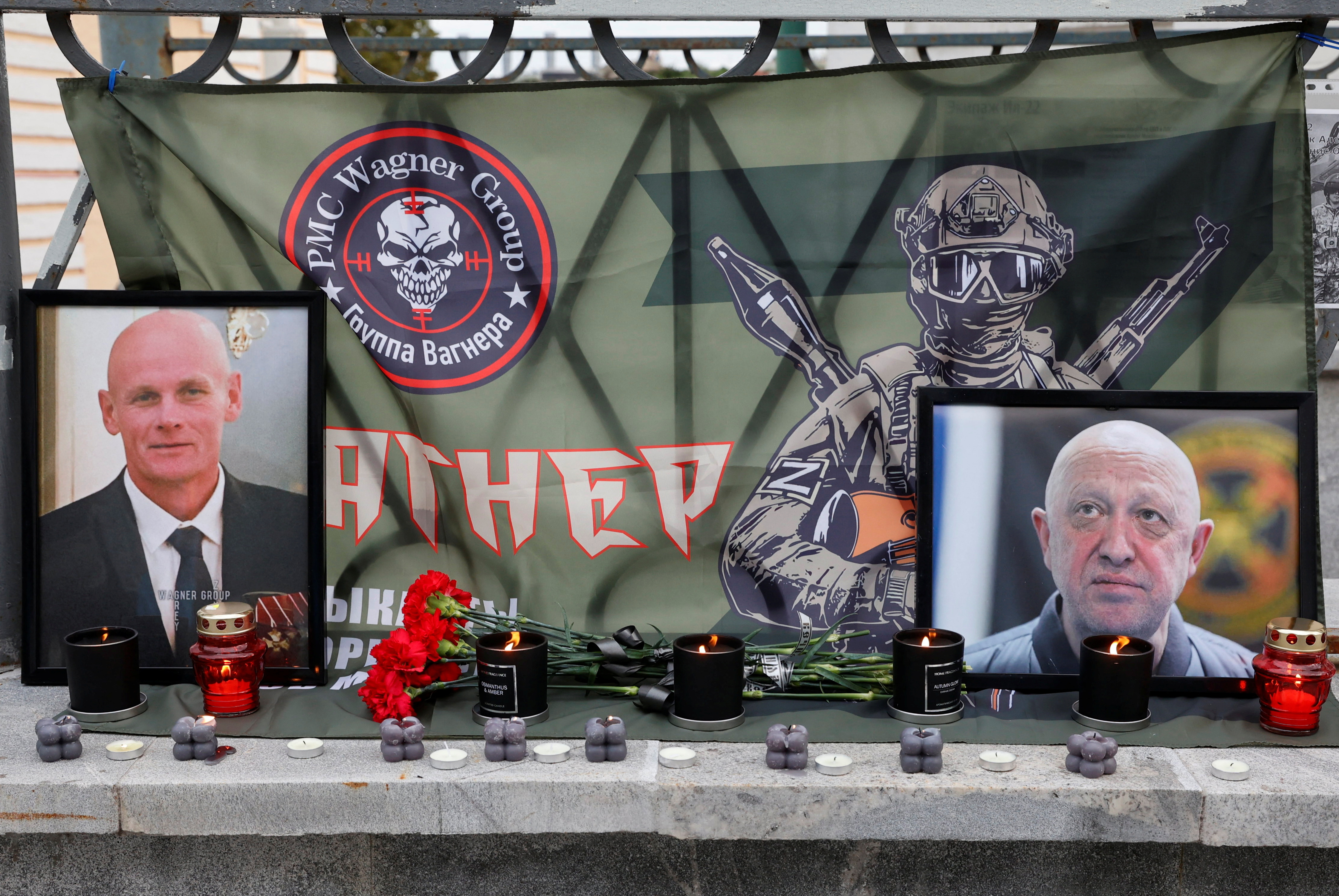 Makeshift memorial in Moscow for Wagner's Prigozhin believed killed in plane crash